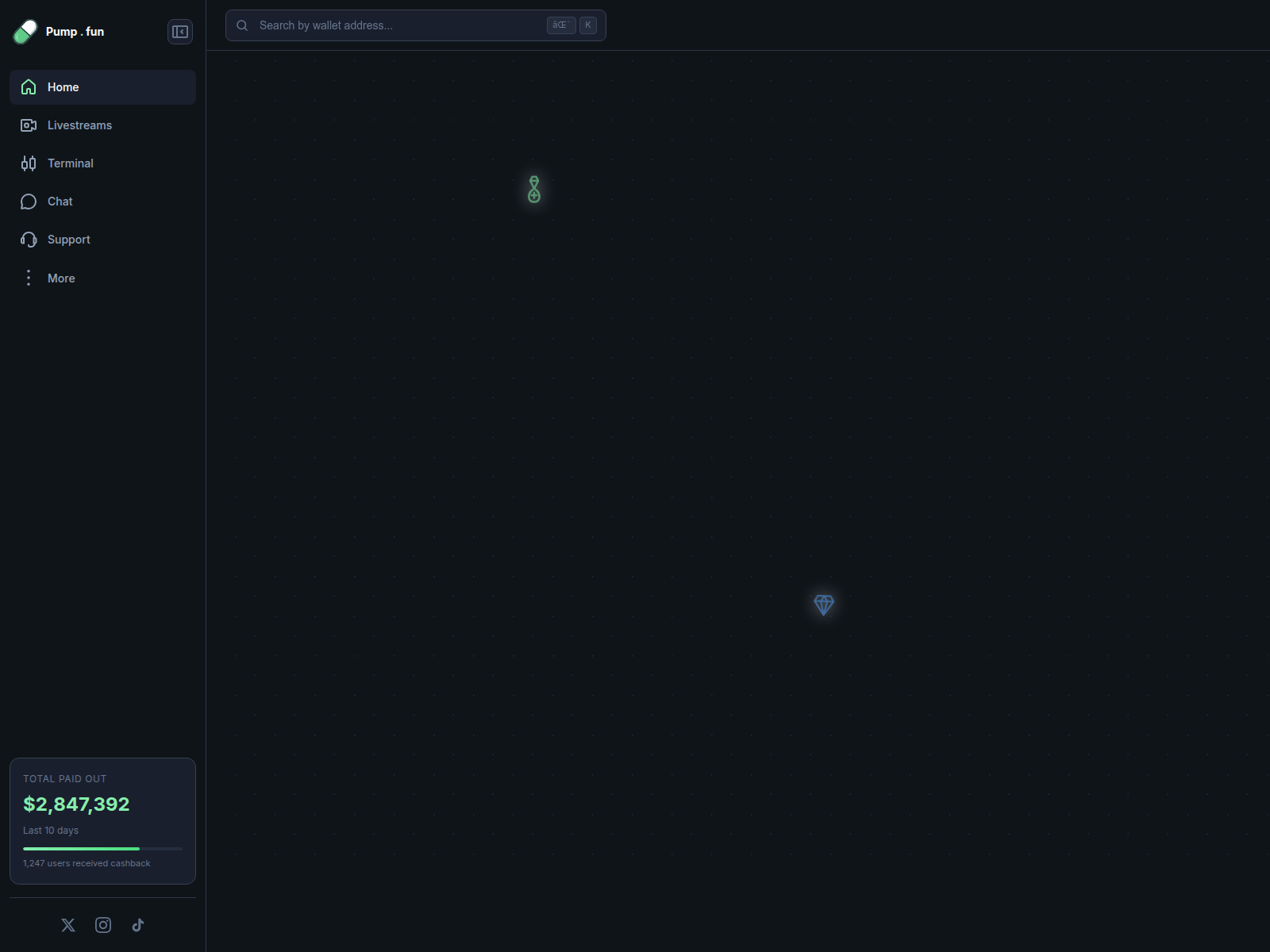 Screenshot of terminalpump.com