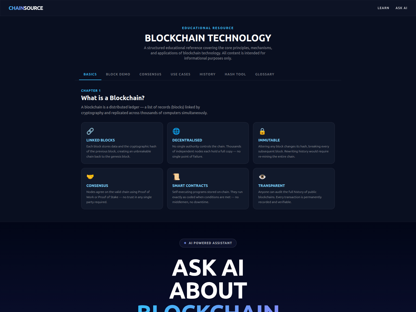 Screenshot of chainsources.net