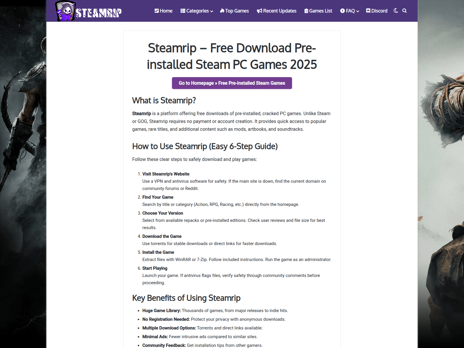 Screenshot of steamrip-media.pages.dev