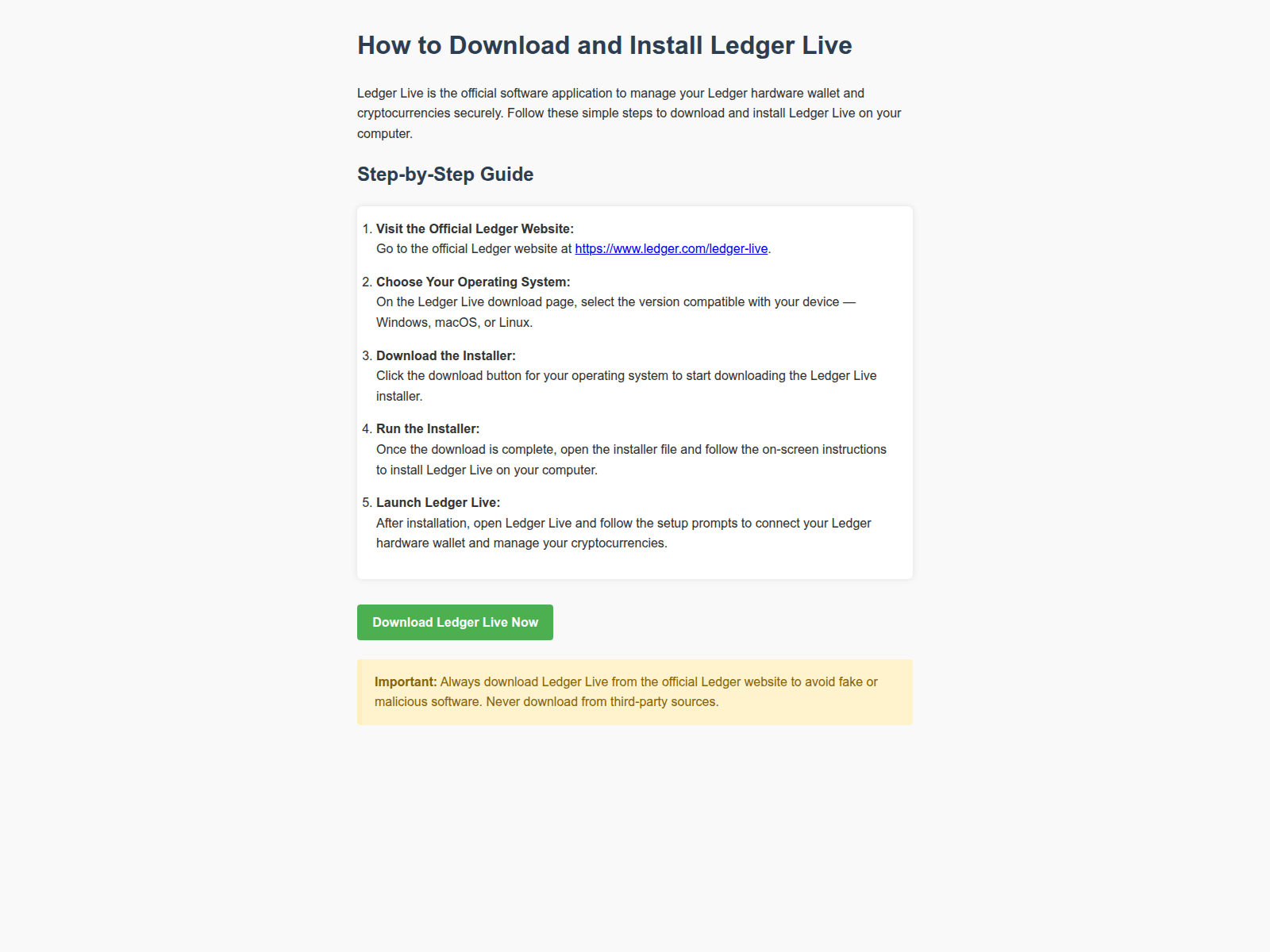 Screenshot of ledger--live-run.pages.dev