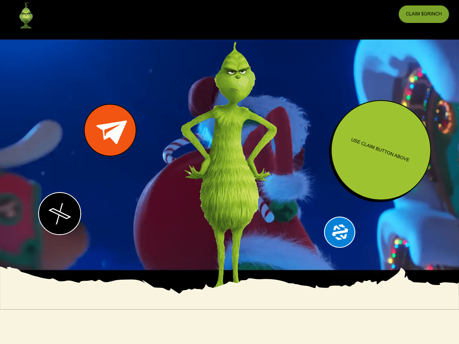 Screenshot of grinchsolairdrop.pages.dev