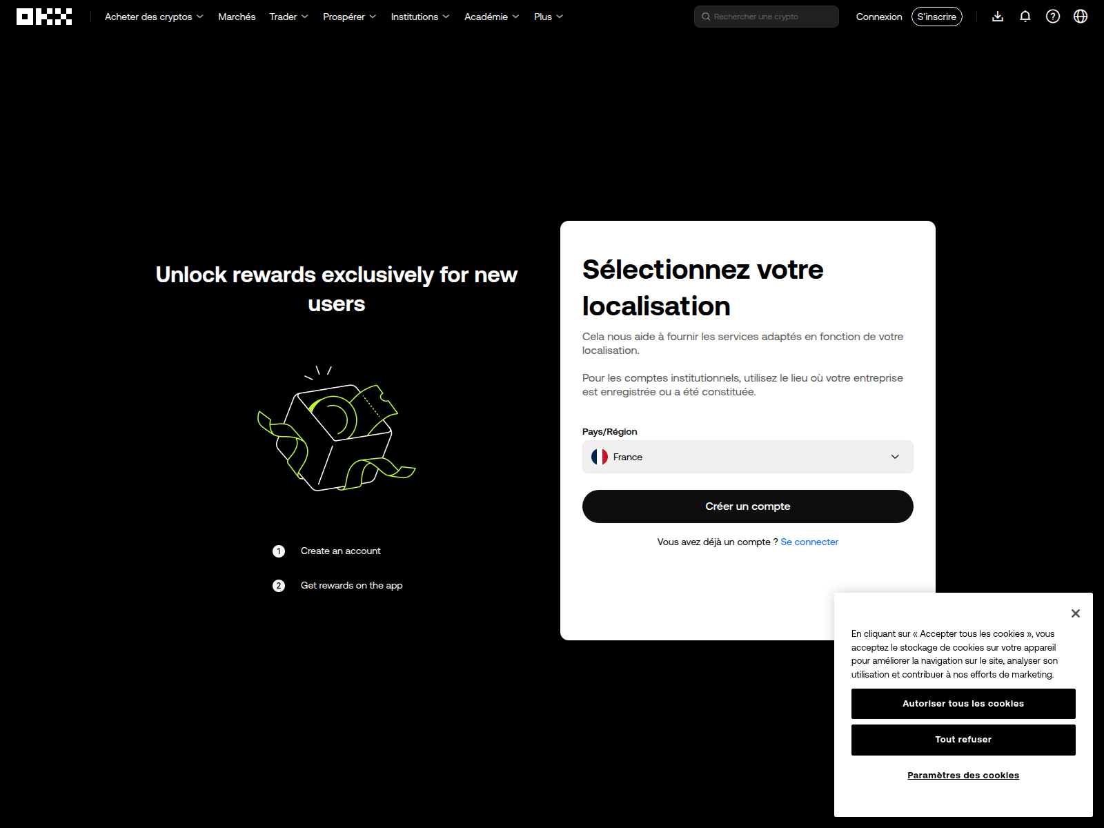Screenshot of okxecn.com