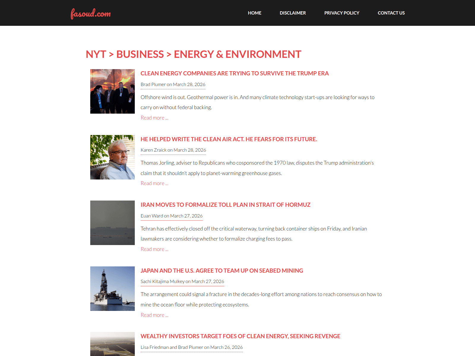 Screenshot of fasoud.com