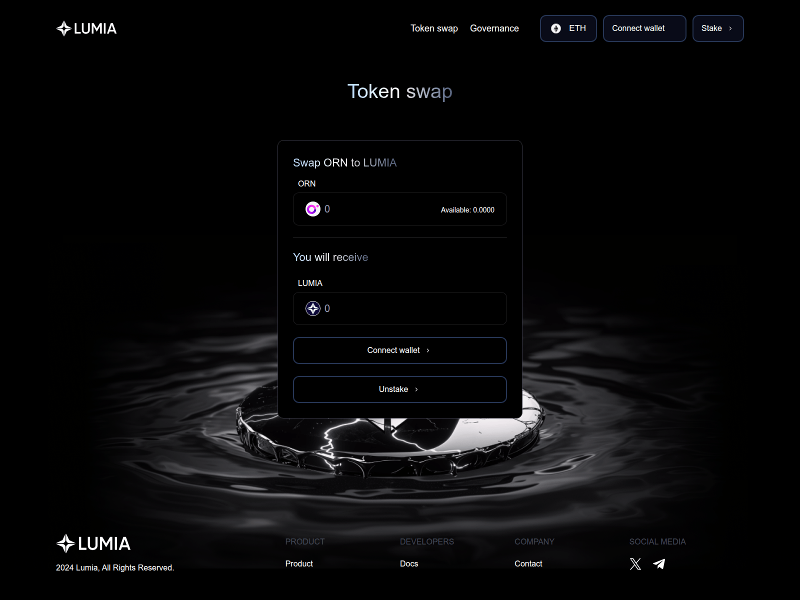 Screenshot of token-lumia.pages.dev