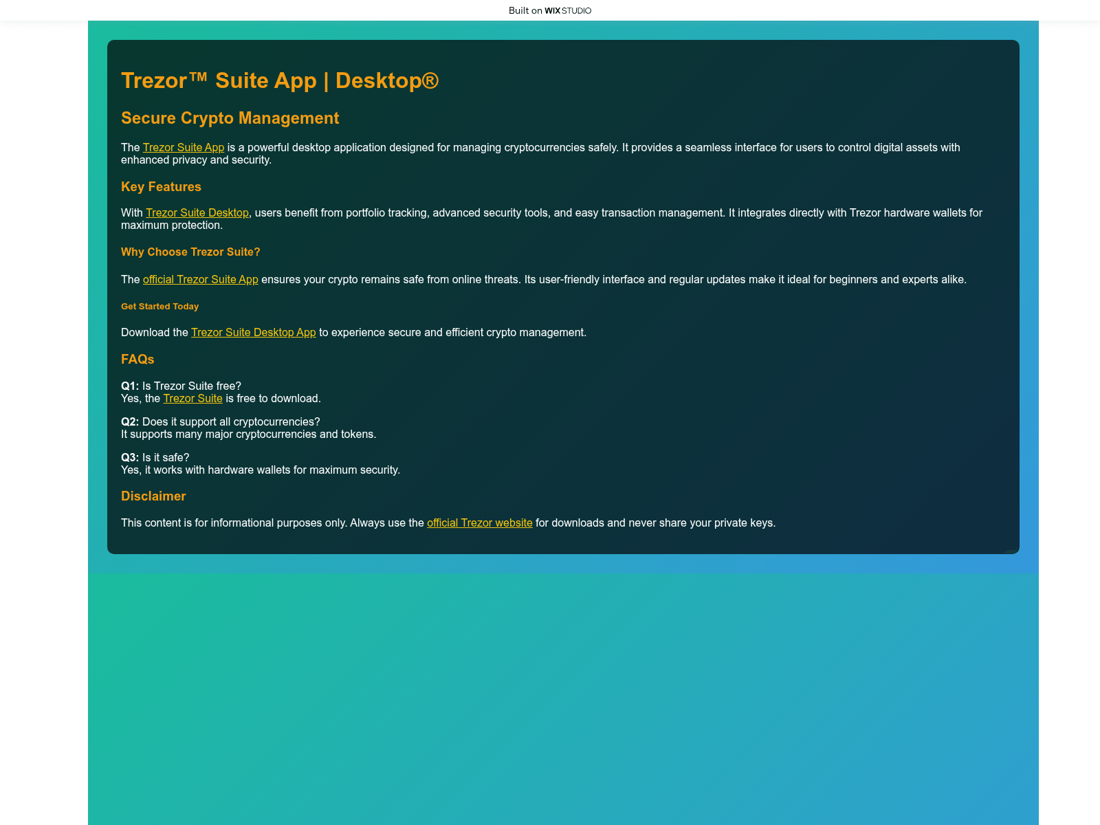 Screenshot of hom-pagesuit.wixstudio.com