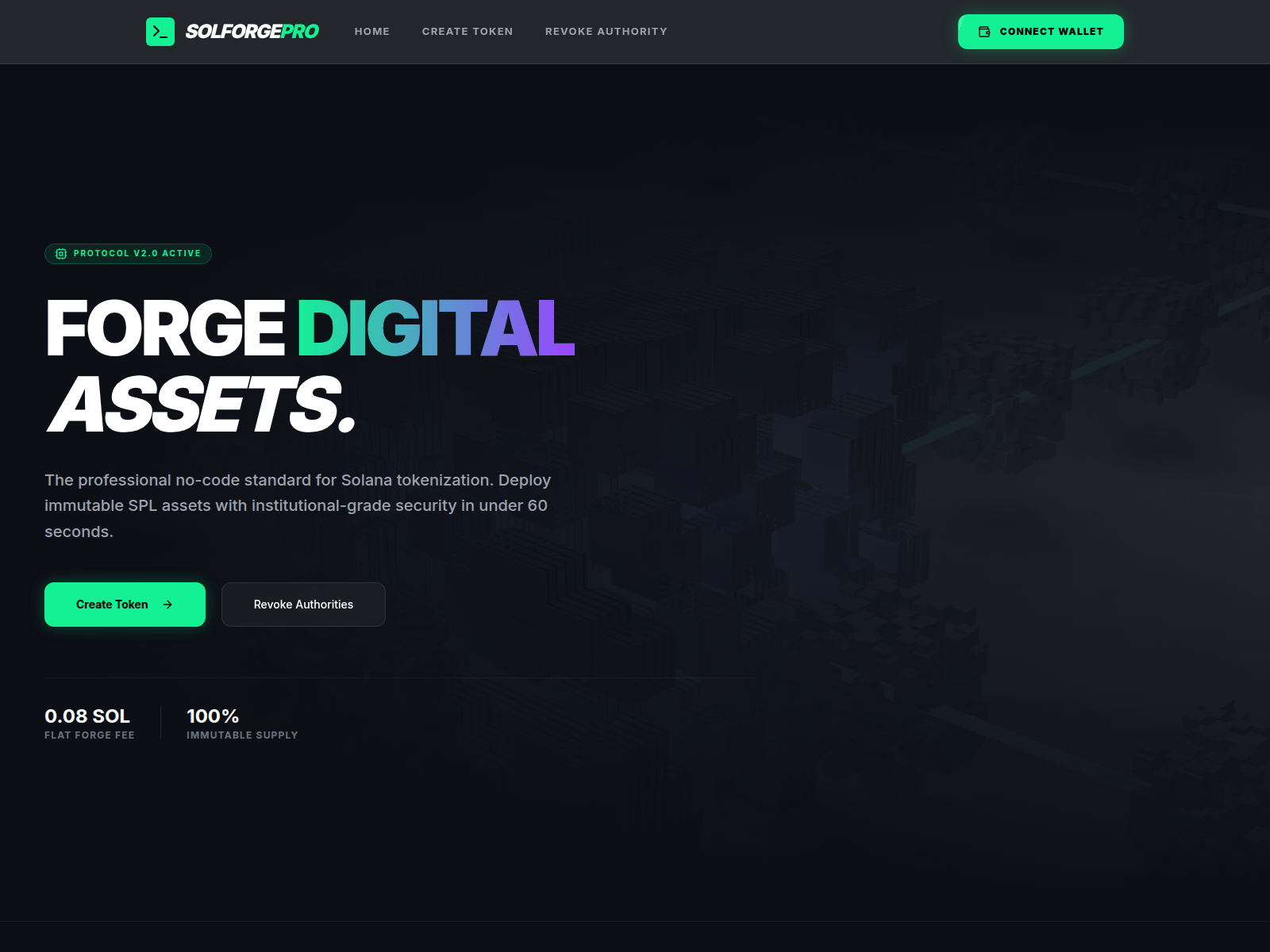 Screenshot of sol-forge.pages.dev