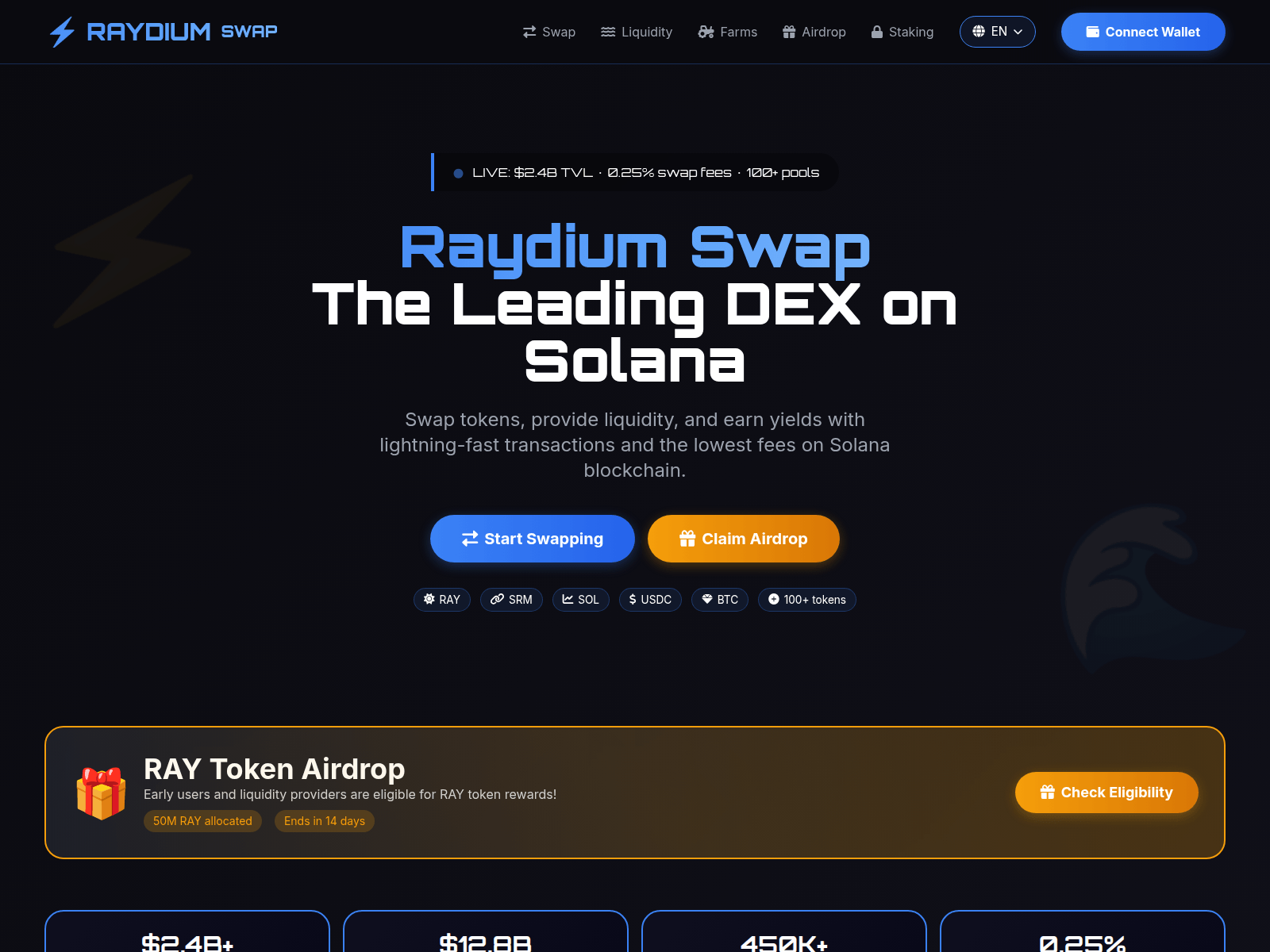 Forensic screenshot of raydiumswap.us