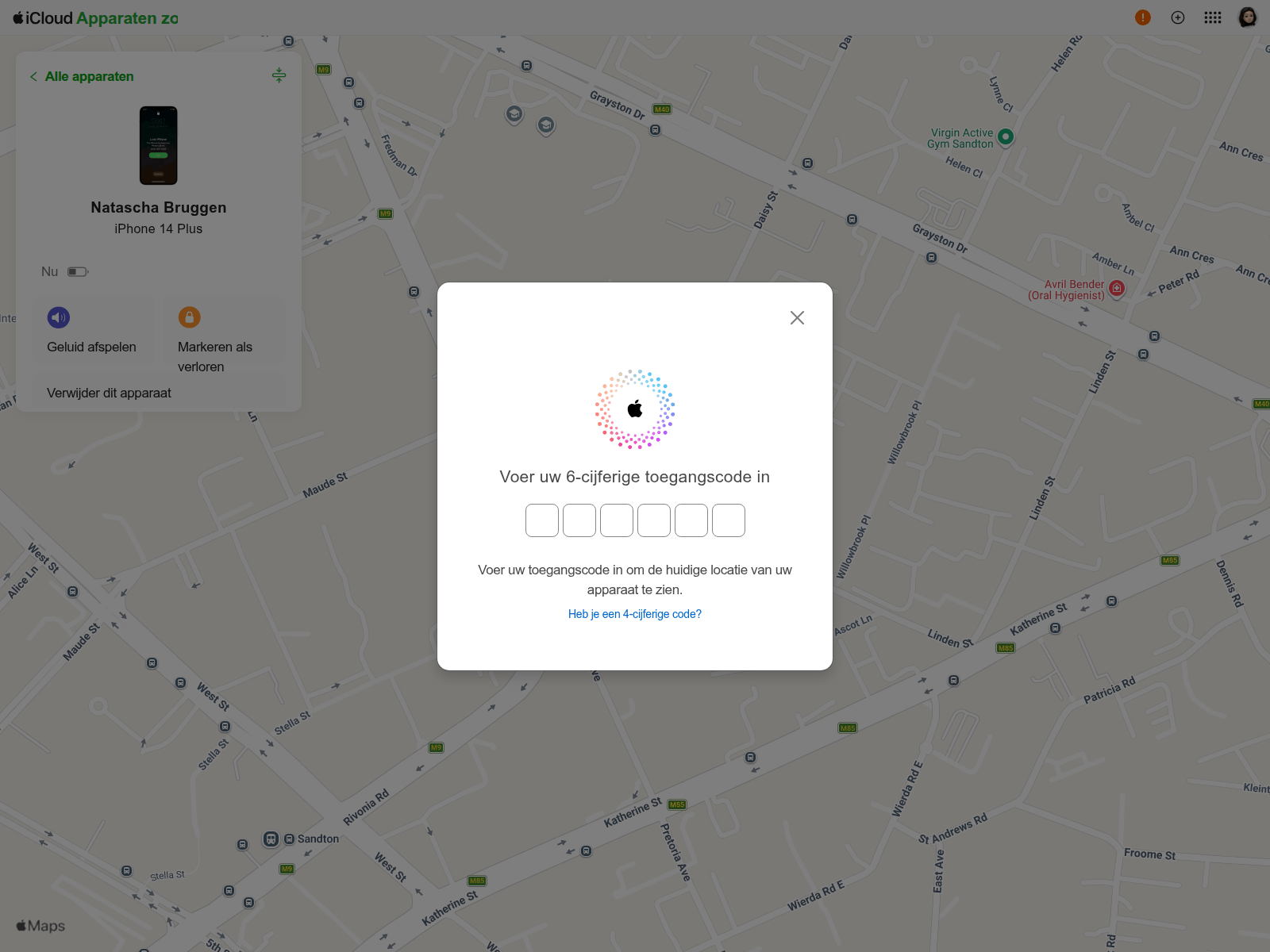 Forensic screenshot of icloud.sa.com