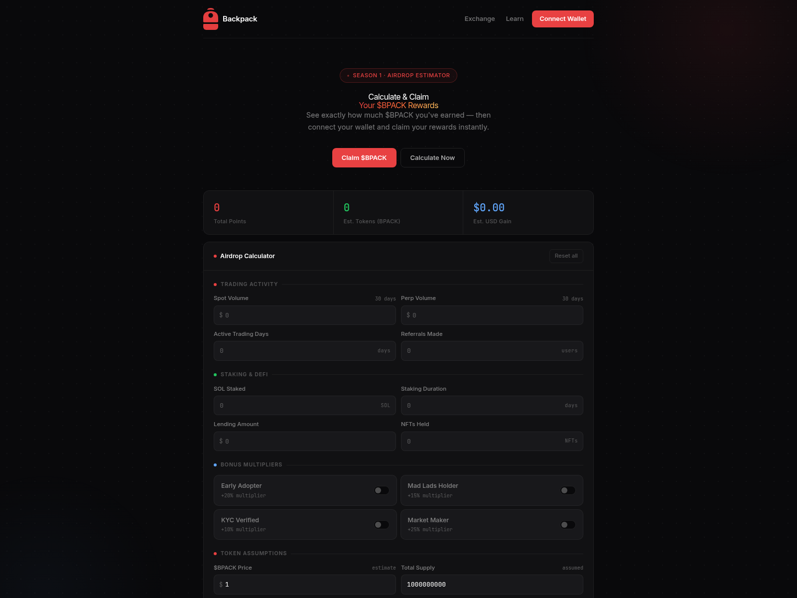 Screenshot of backpack-claim.live