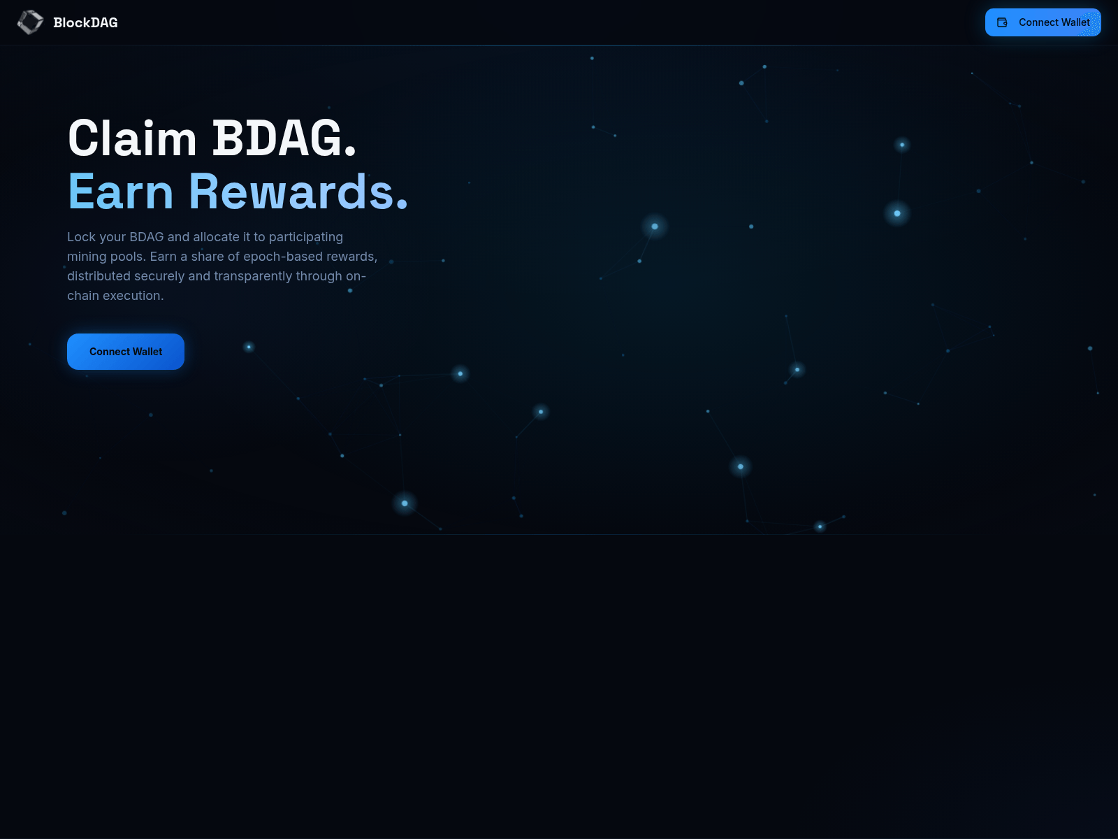 Screenshot of claims.bdag.pro