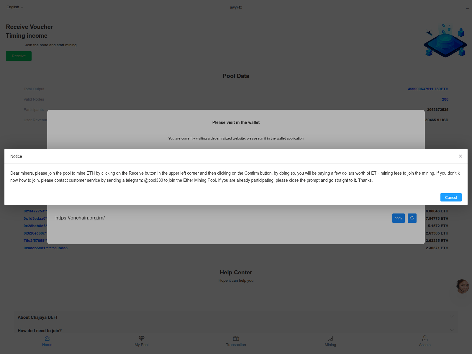 Forensic screenshot of onchain.org.im