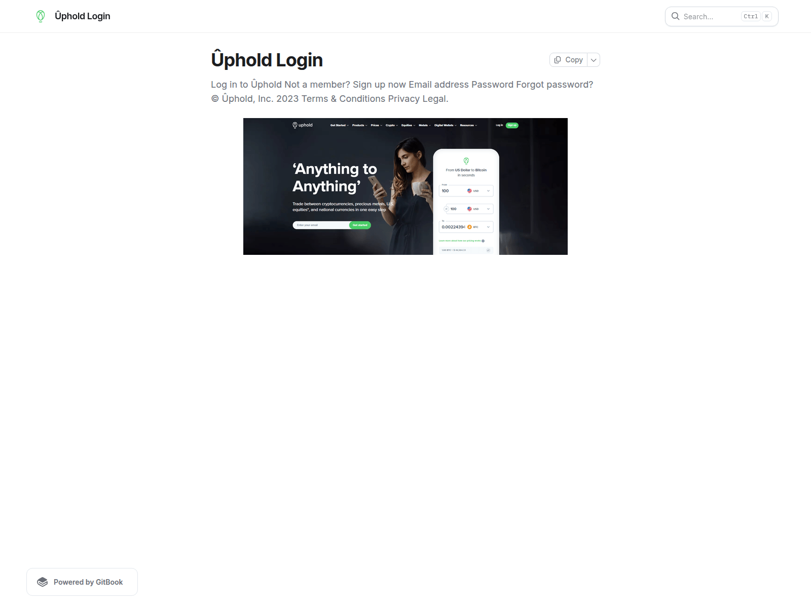 Screenshot of uphald-logun.gitbook.io