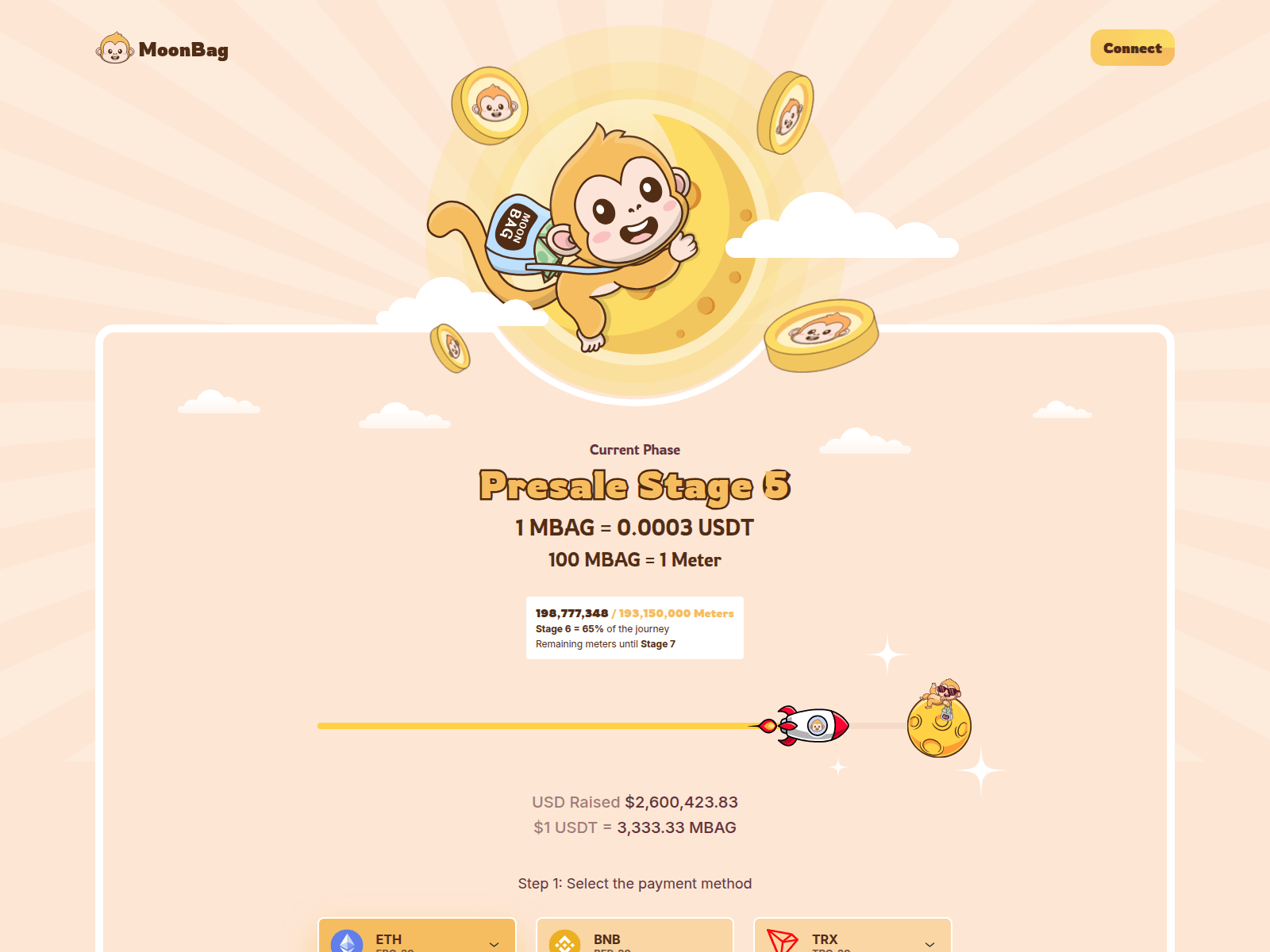 Forensic screenshot of moonbagorg.pages.dev