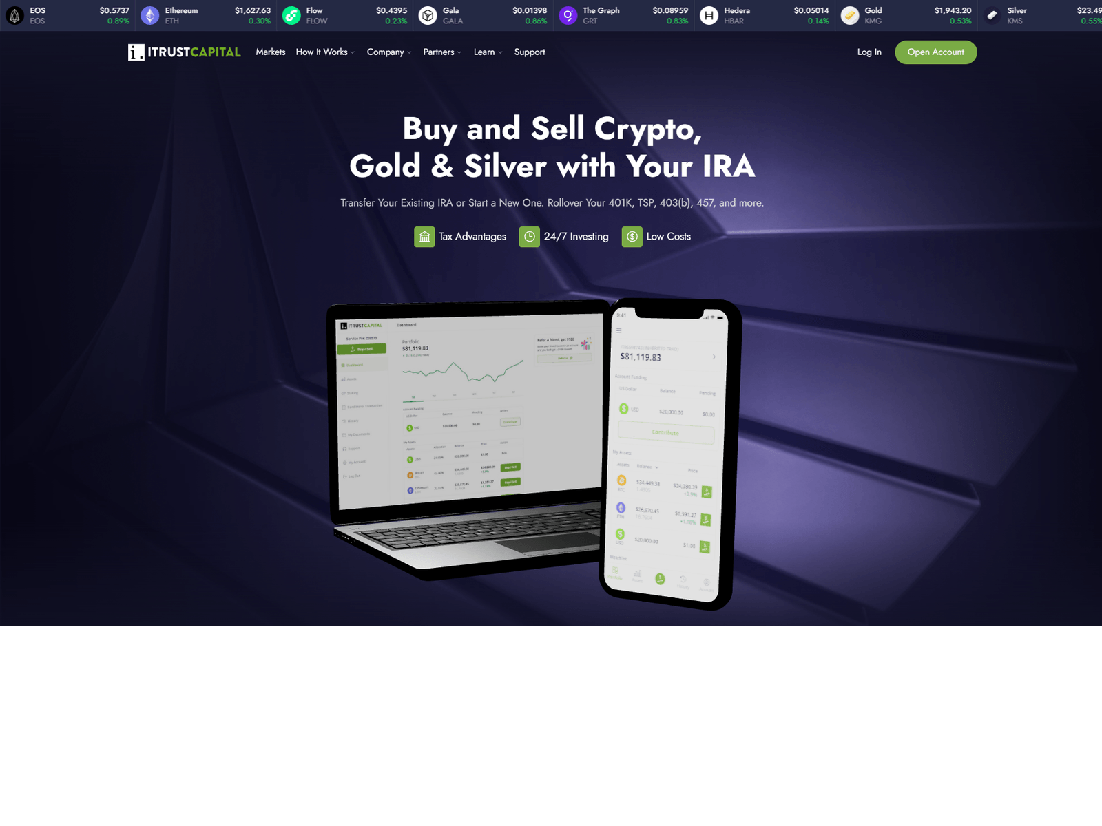 Screenshot of itrsutcapital-logun.webflow.io