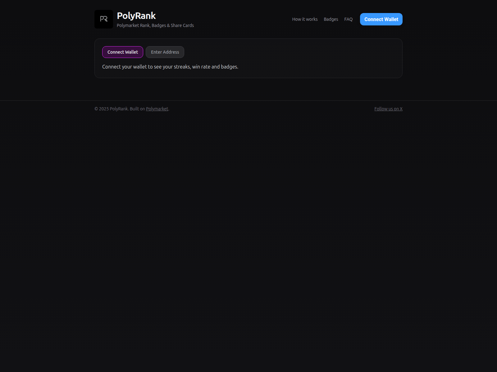 Screenshot of polyrank.xyz