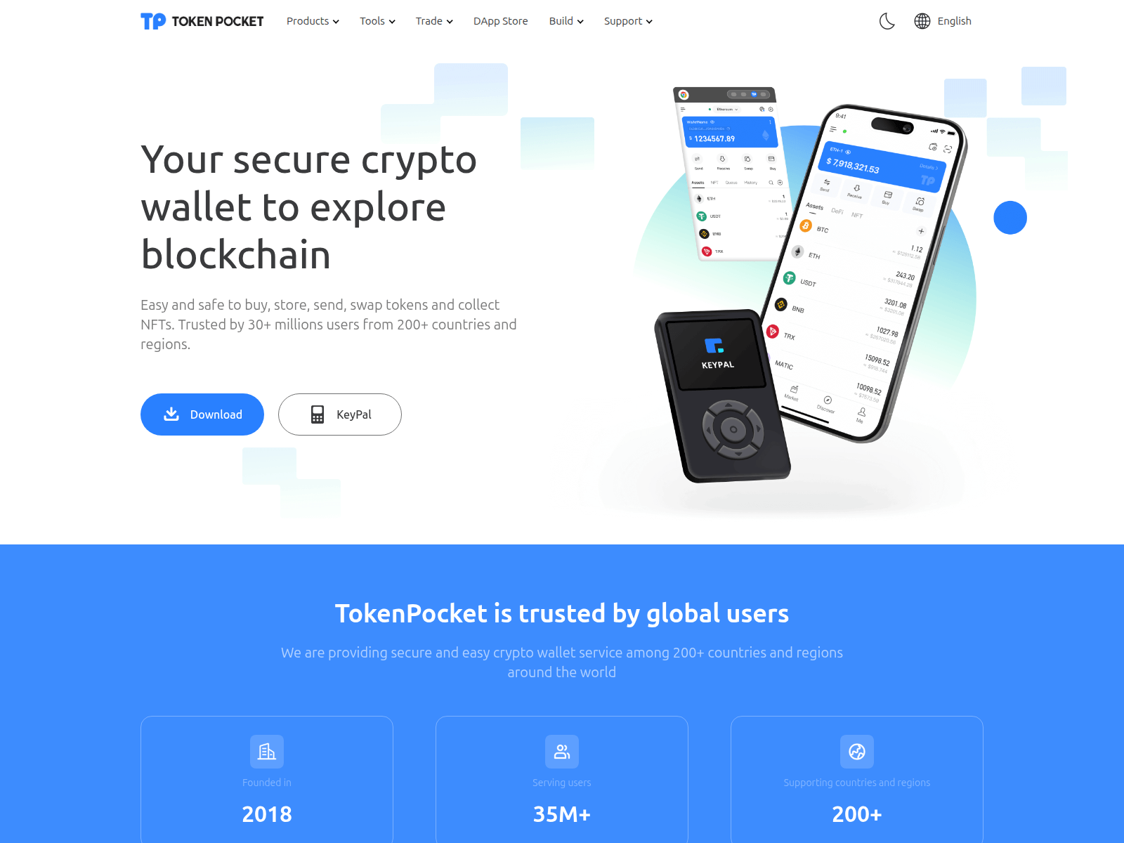 Screenshot of tokenpocket.mom