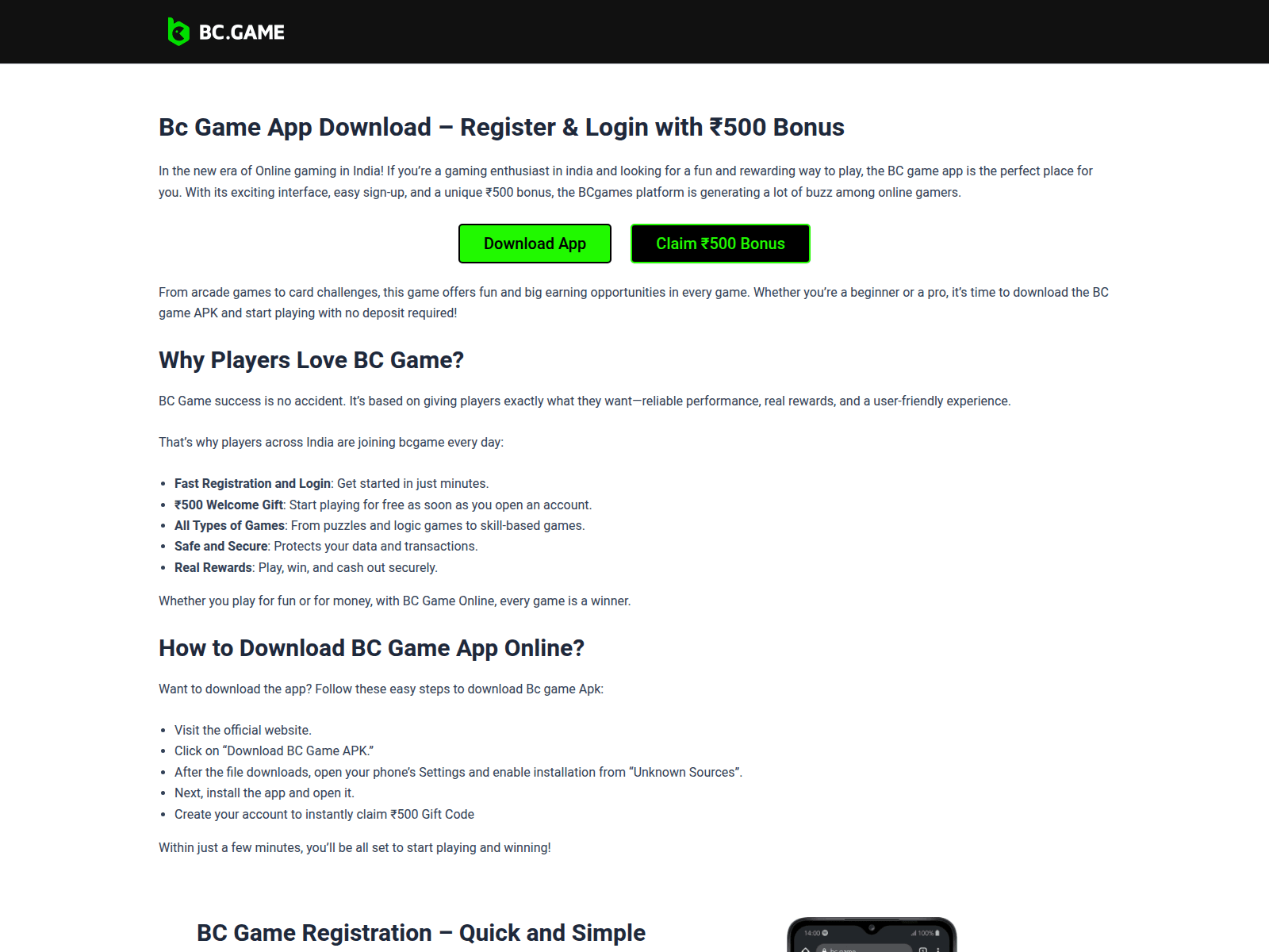 Screenshot of bcgamee.net