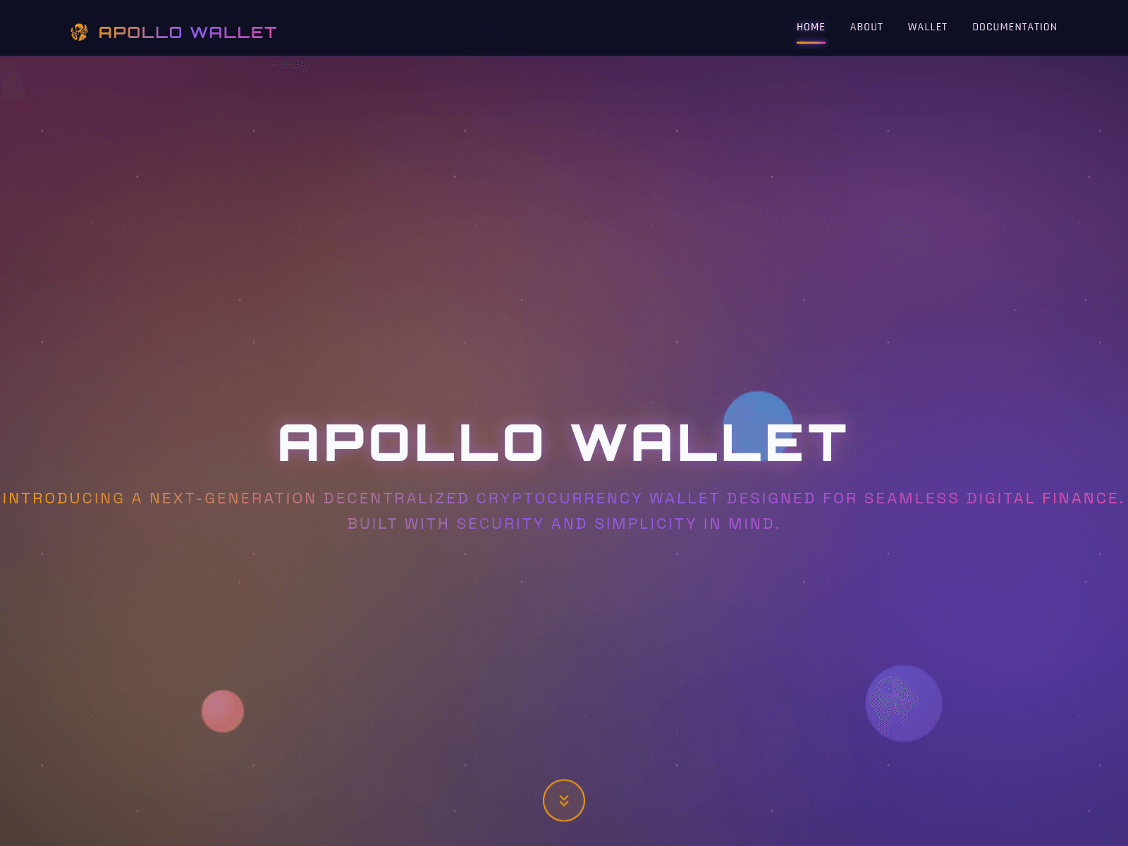 Screenshot of apollo-wallet.com
