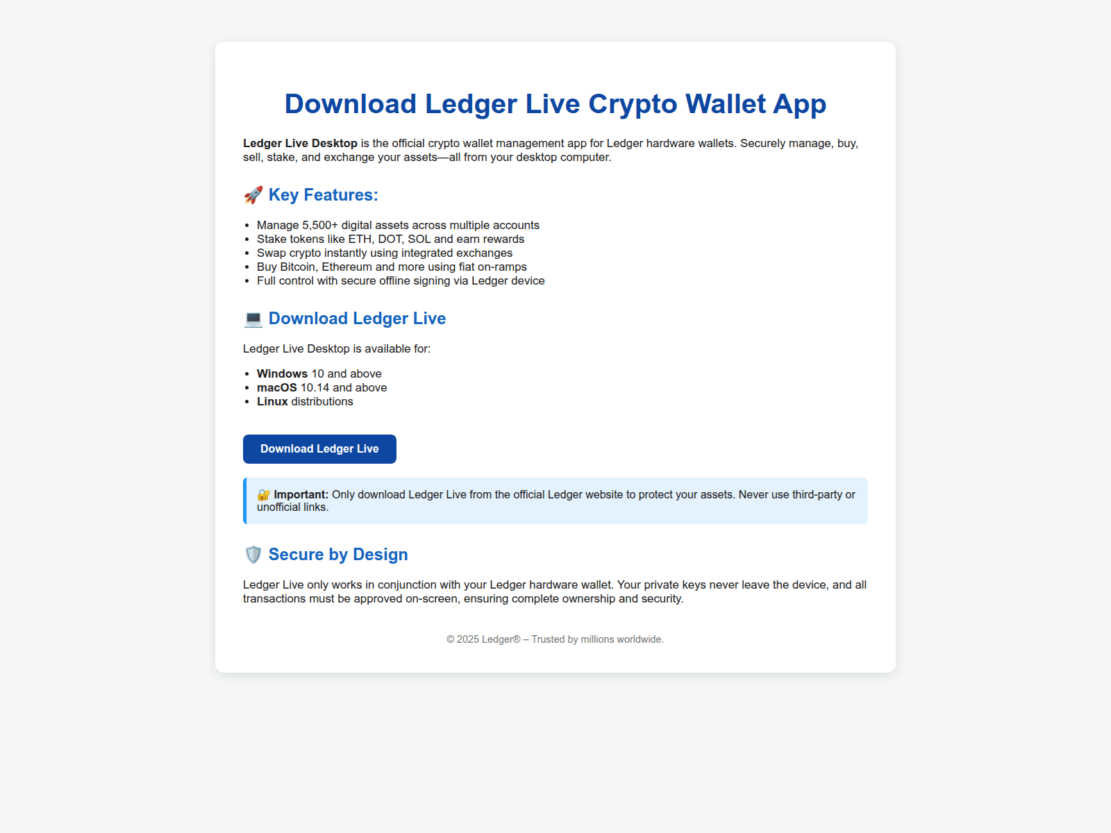 Screenshot of desktop-ledger.pages.dev