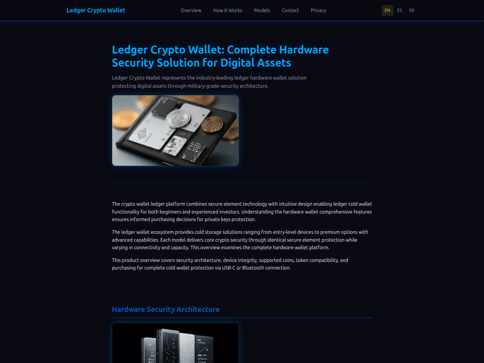 Screenshot of ledger-crypto-wallet.org