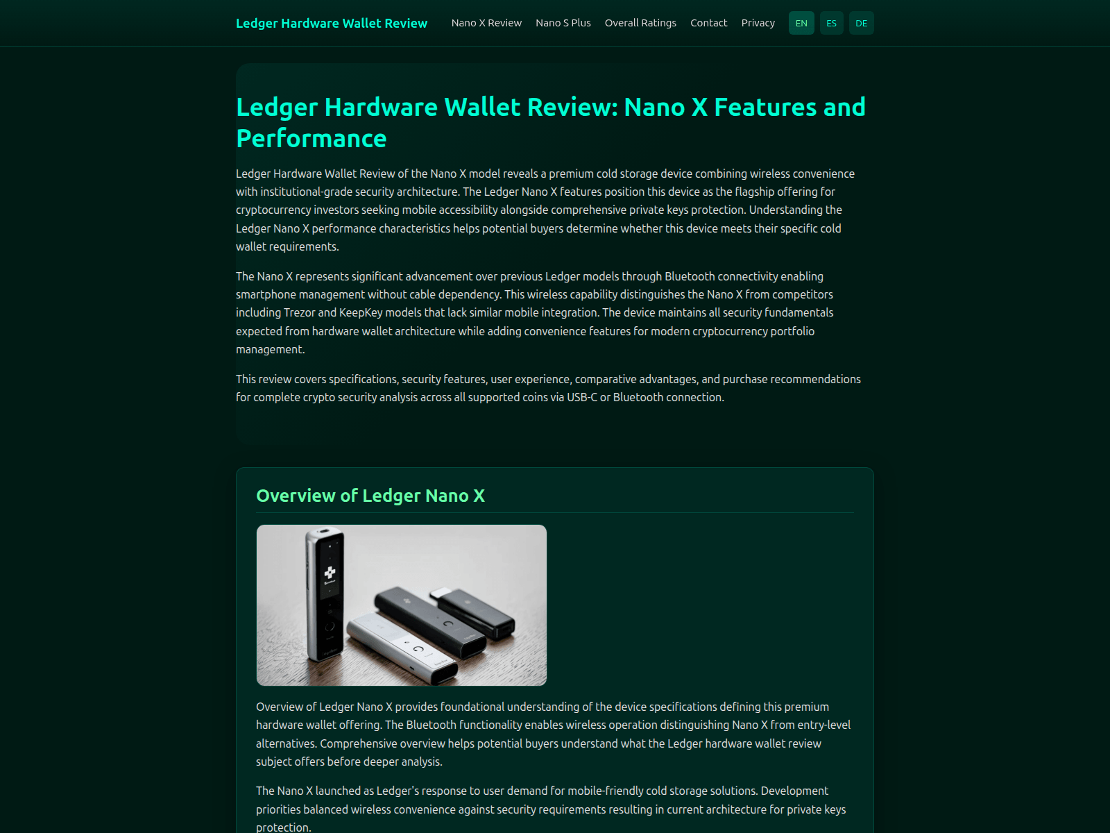 Screenshot of ledger-hardware-wallet.net