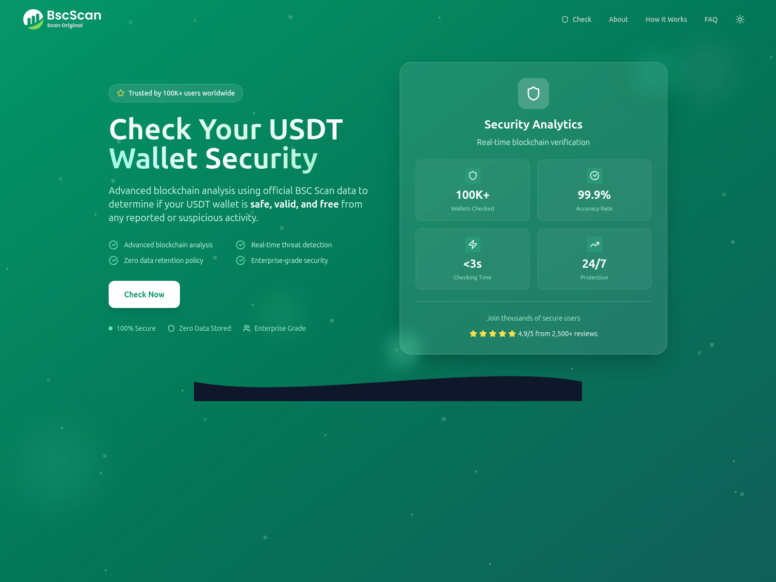 Screenshot of checktrustwallet.org