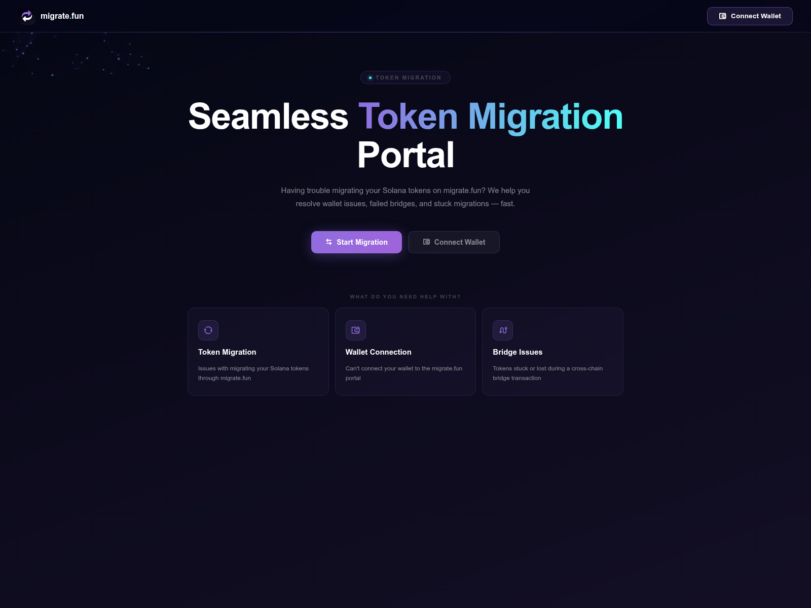 Screenshot of funmigrate.com