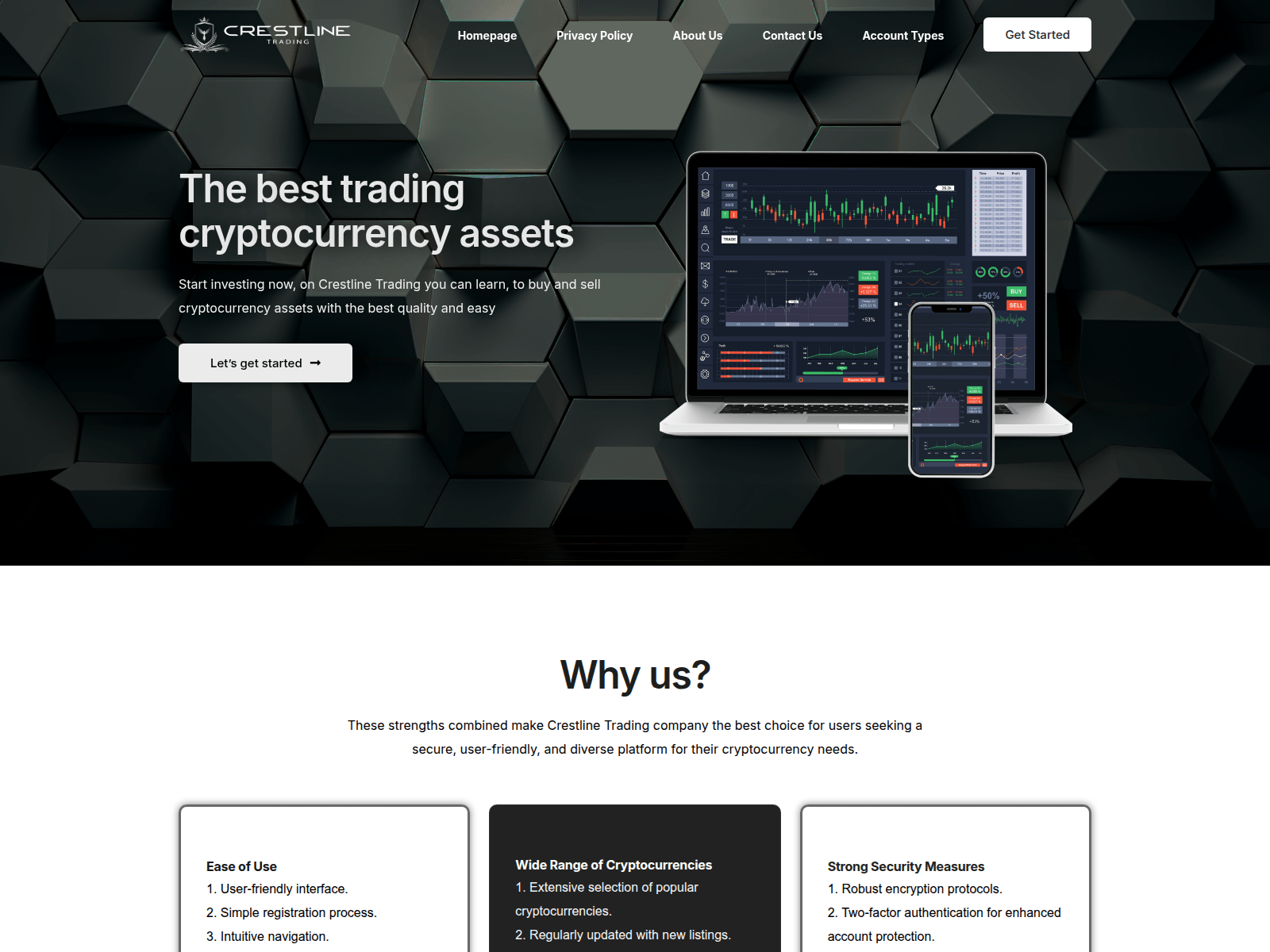 Forensic screenshot of crestline.finance