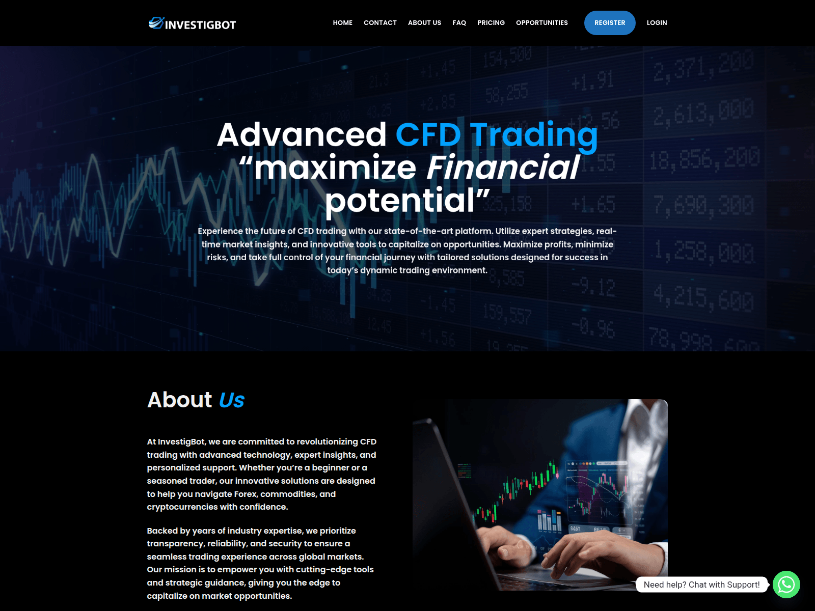 Forensic screenshot of investigbot.com