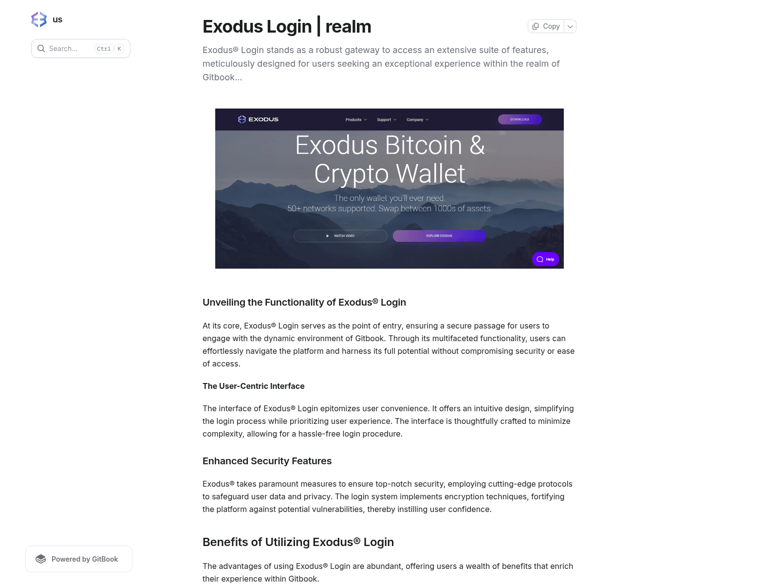 Forensic screenshot of exiodhun.gitbook.io