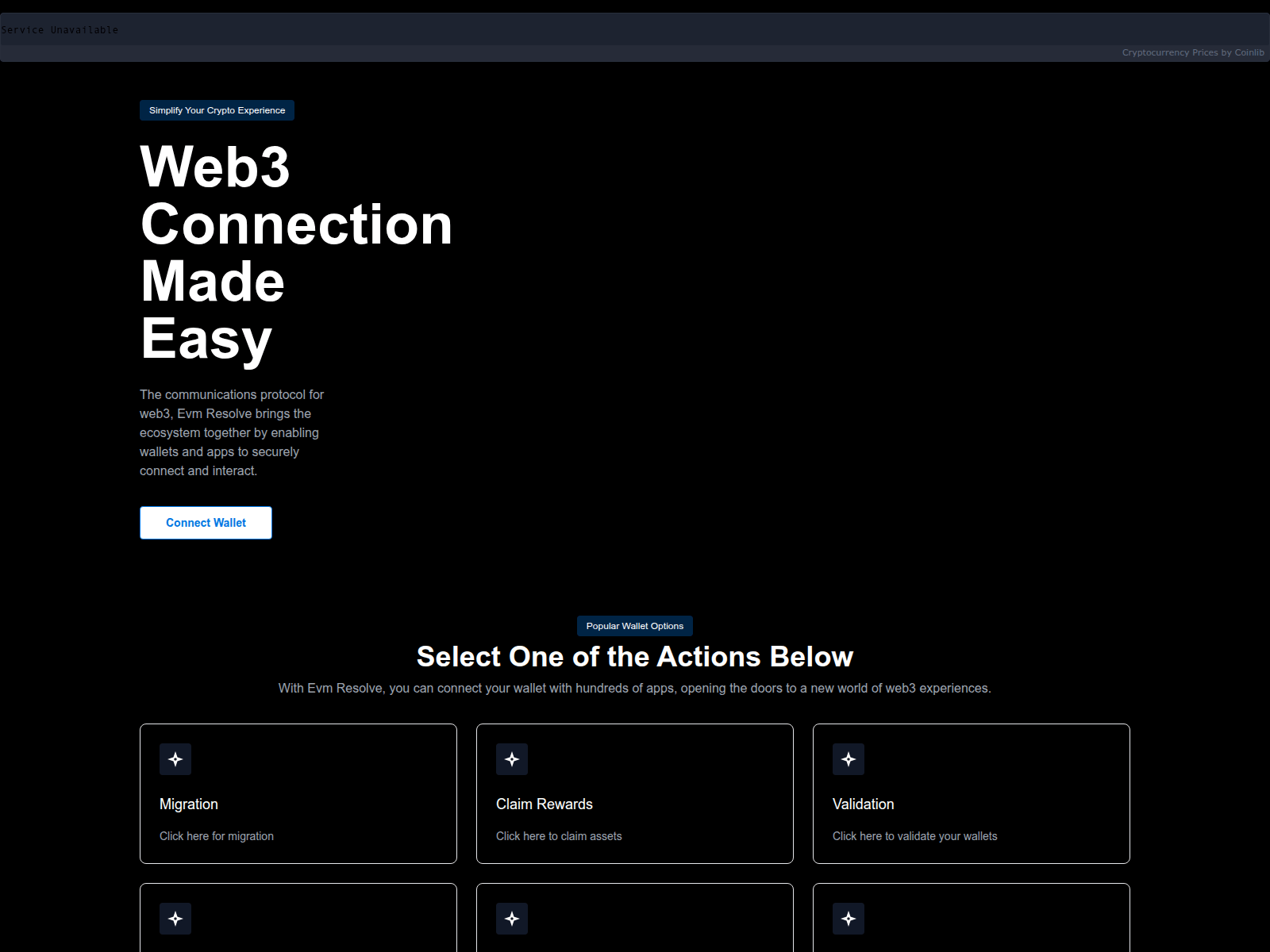Forensic screenshot of evm-rectification.pages.dev