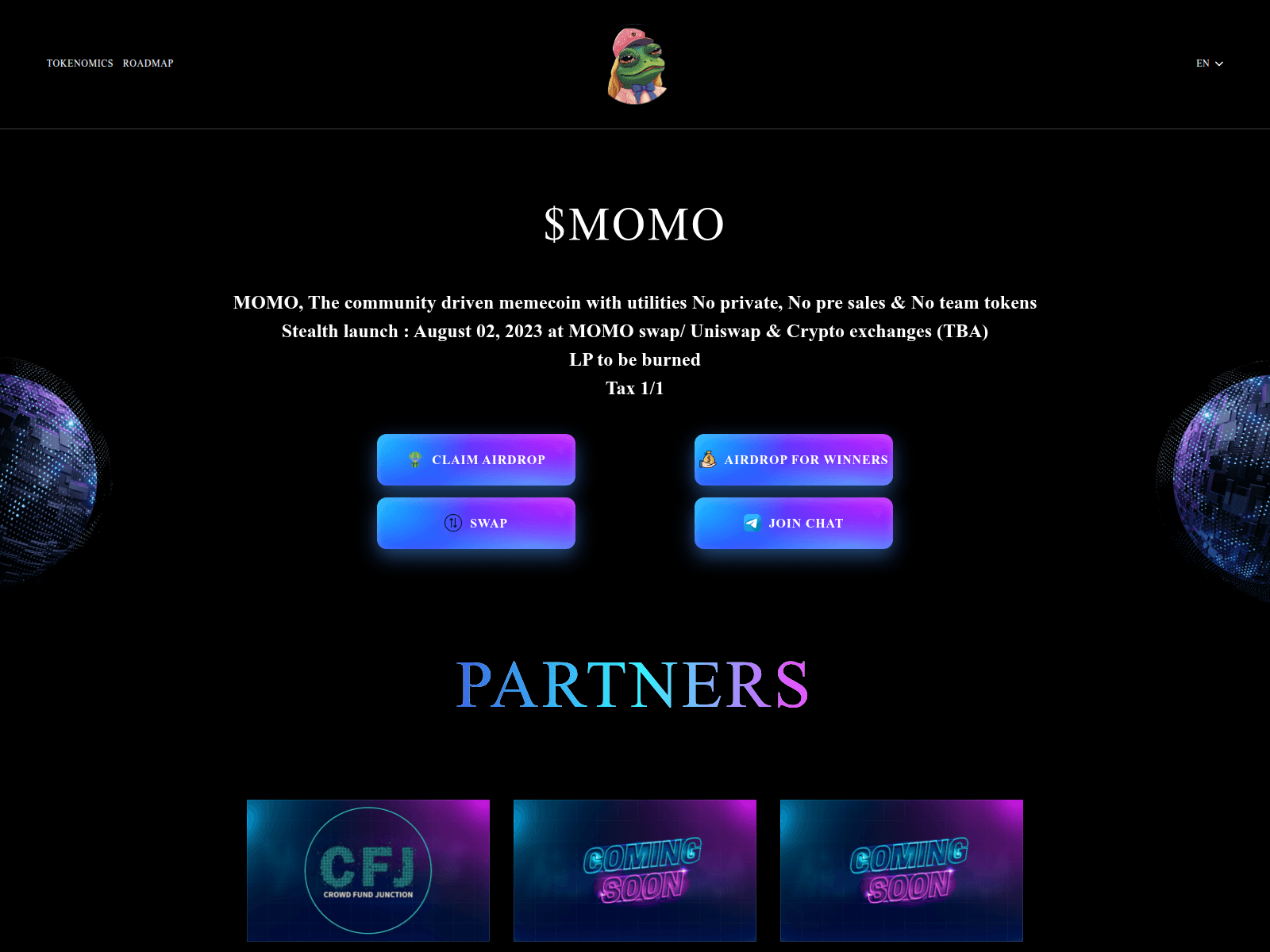 Forensic screenshot of momo-erc.com