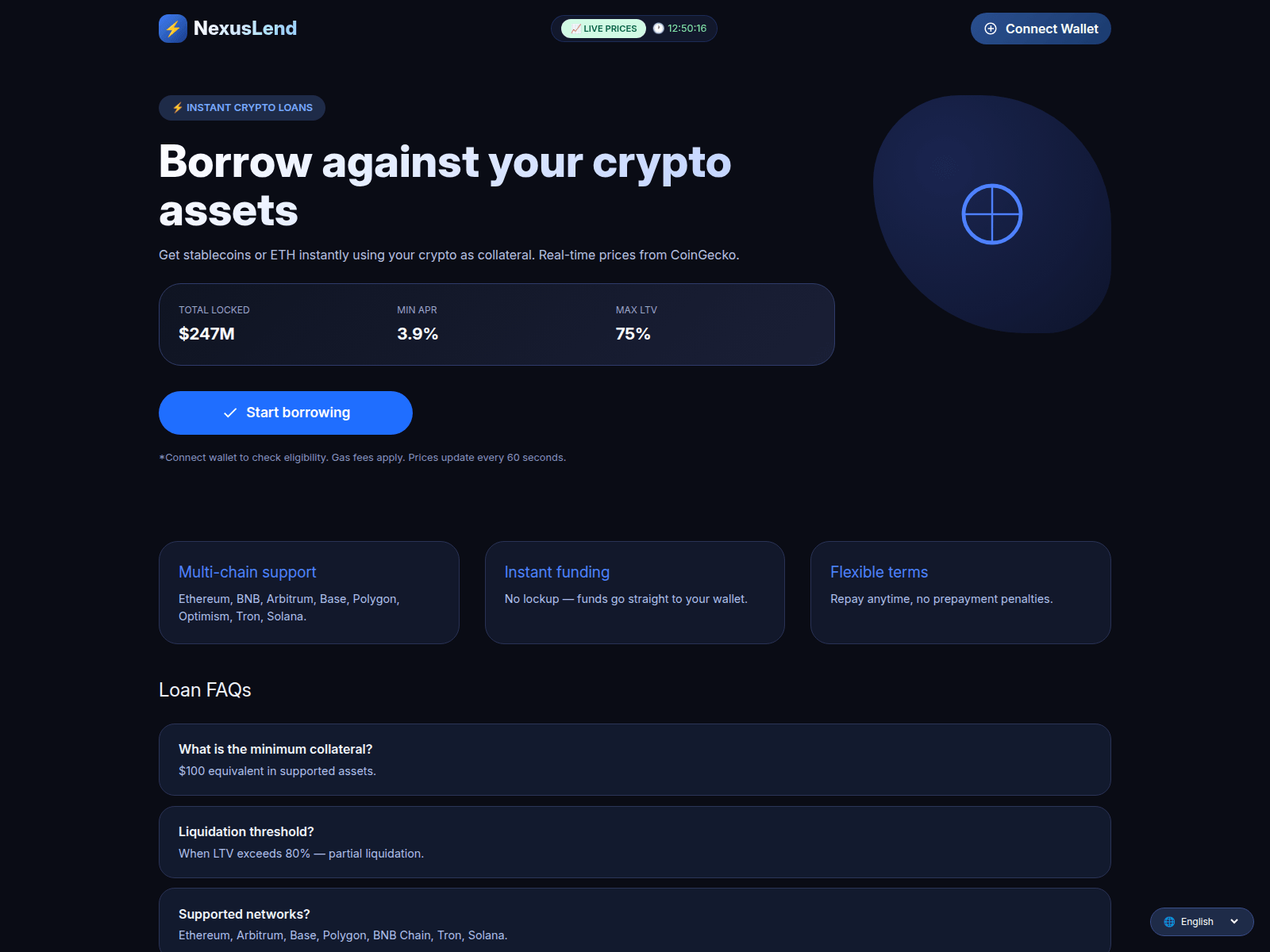 Forensic screenshot of nexuslendall.store