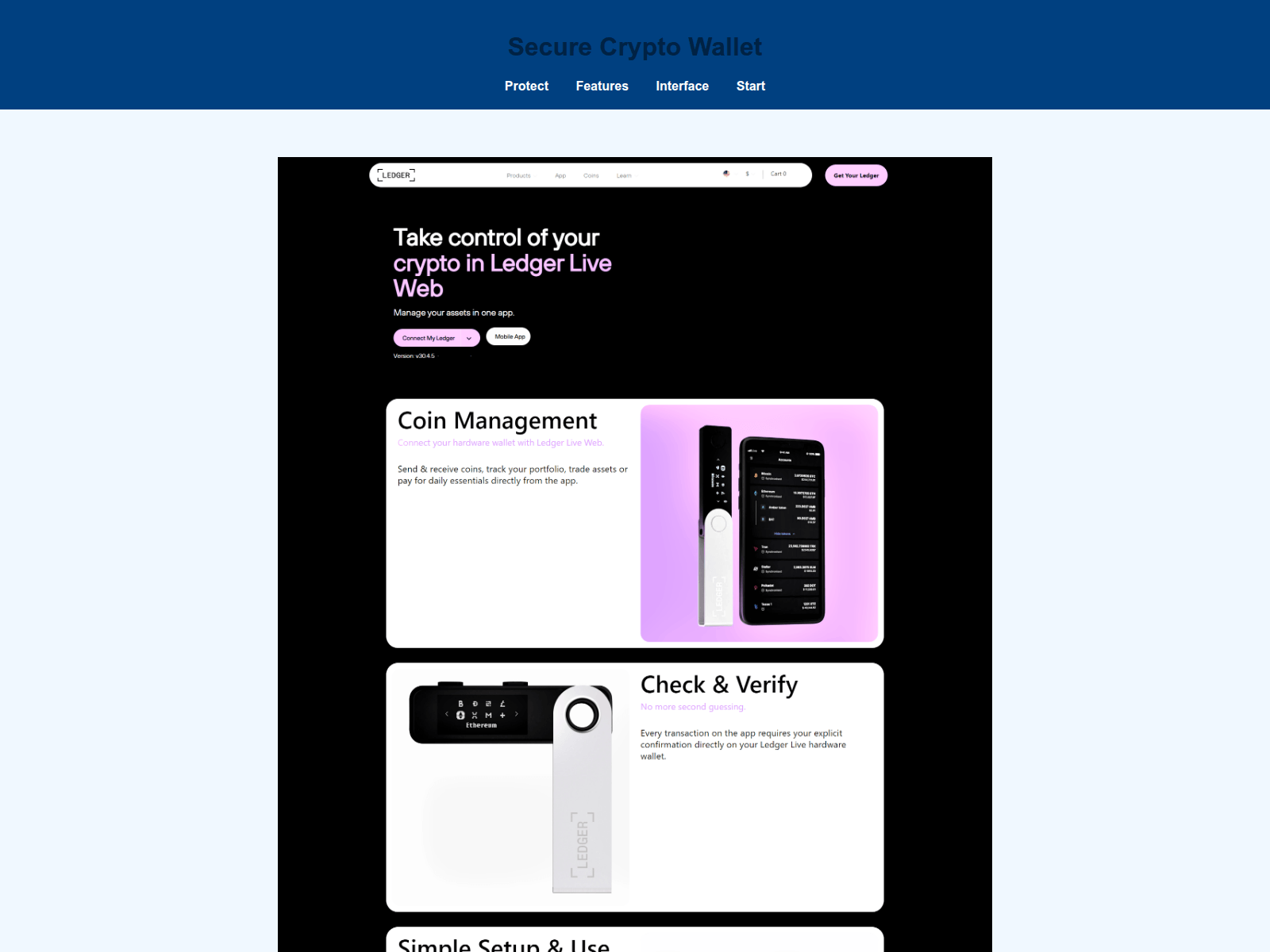 Screenshot of usb-ledger.pages.dev