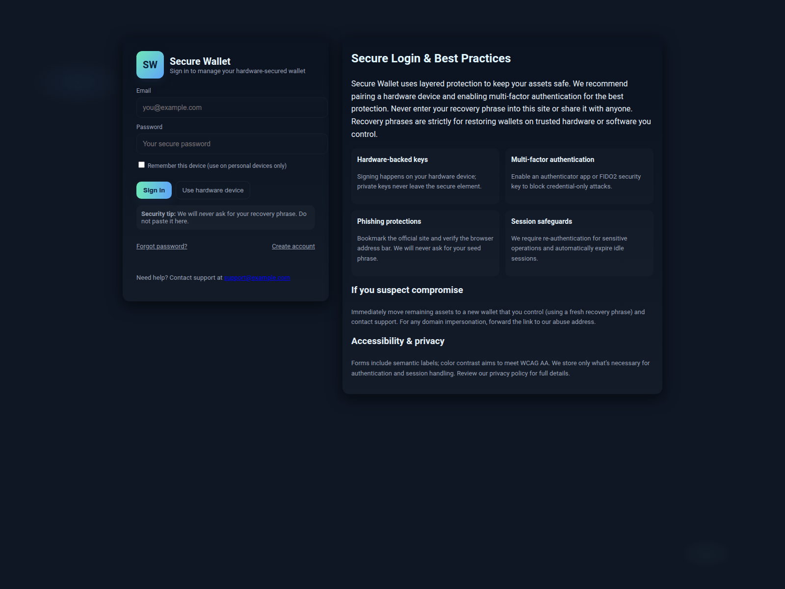 Forensic screenshot of live-com-ledgree-en.pages.dev