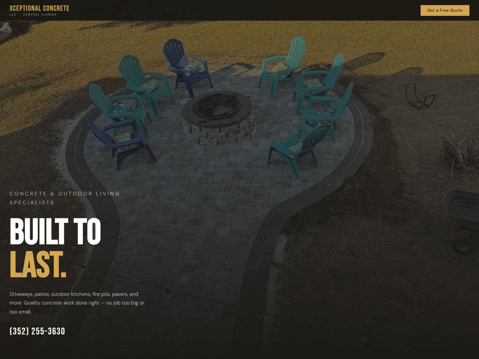 Forensic screenshot of xceptional-concrete.pages.dev