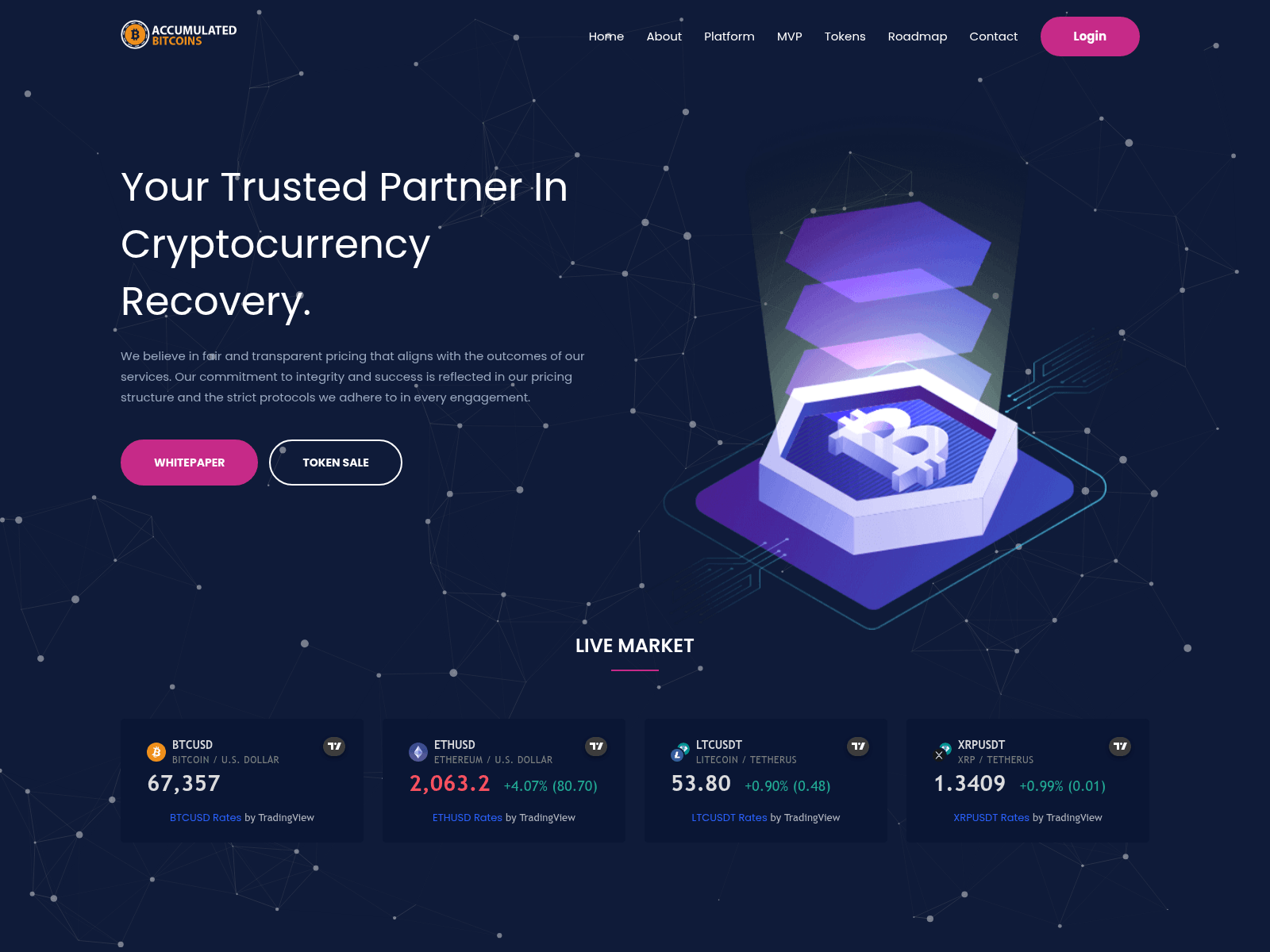 Forensic screenshot of accumulatedtokens.net