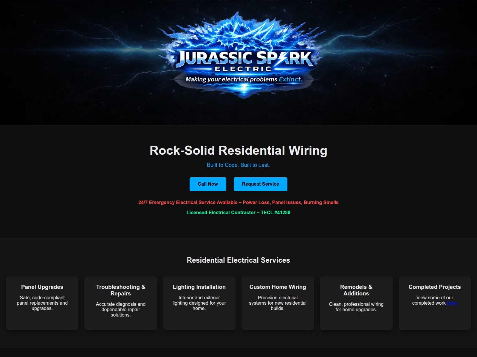 Forensic screenshot of jurassic-spark.pages.dev