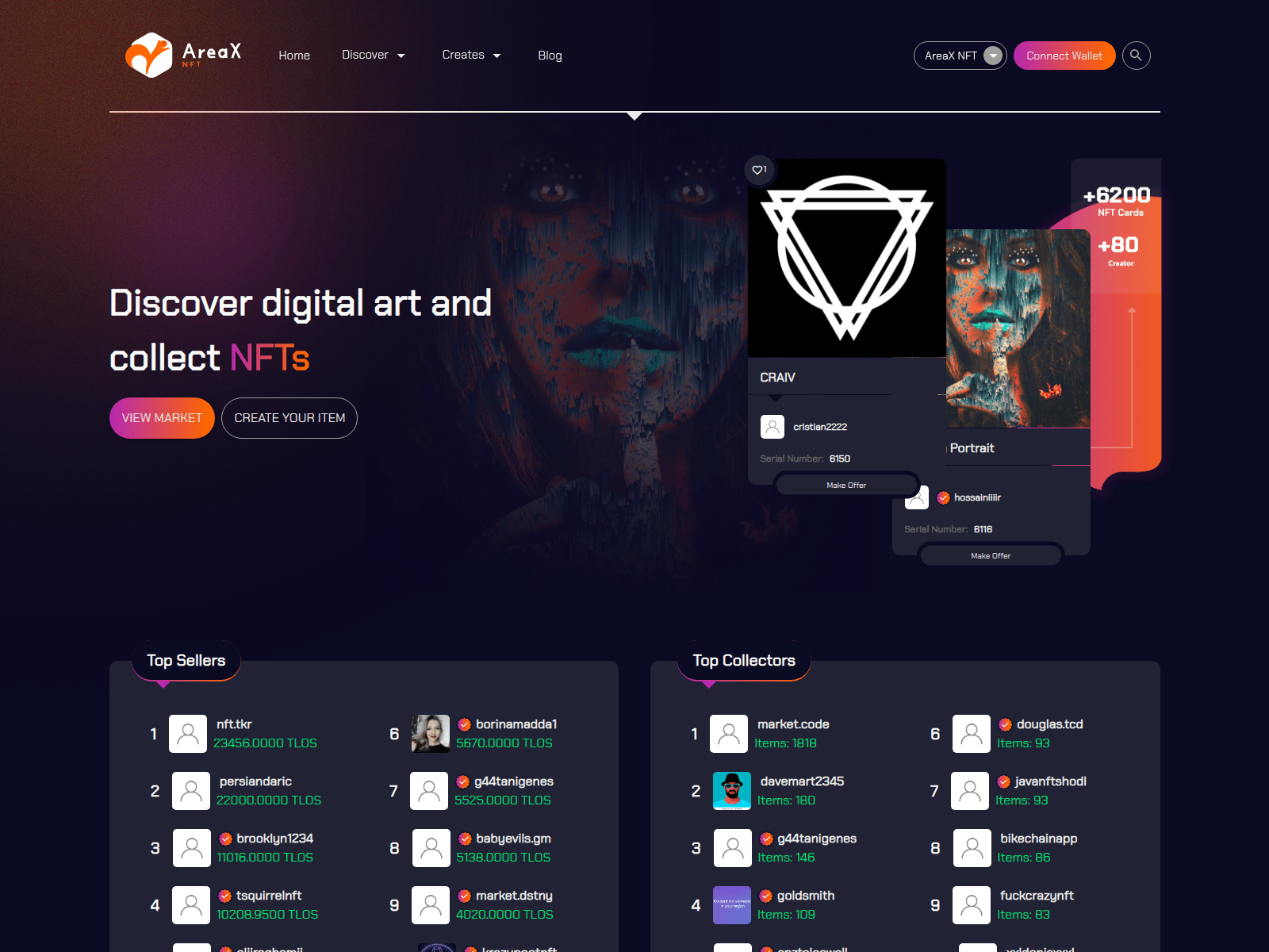 Forensic screenshot of areaxnft.com