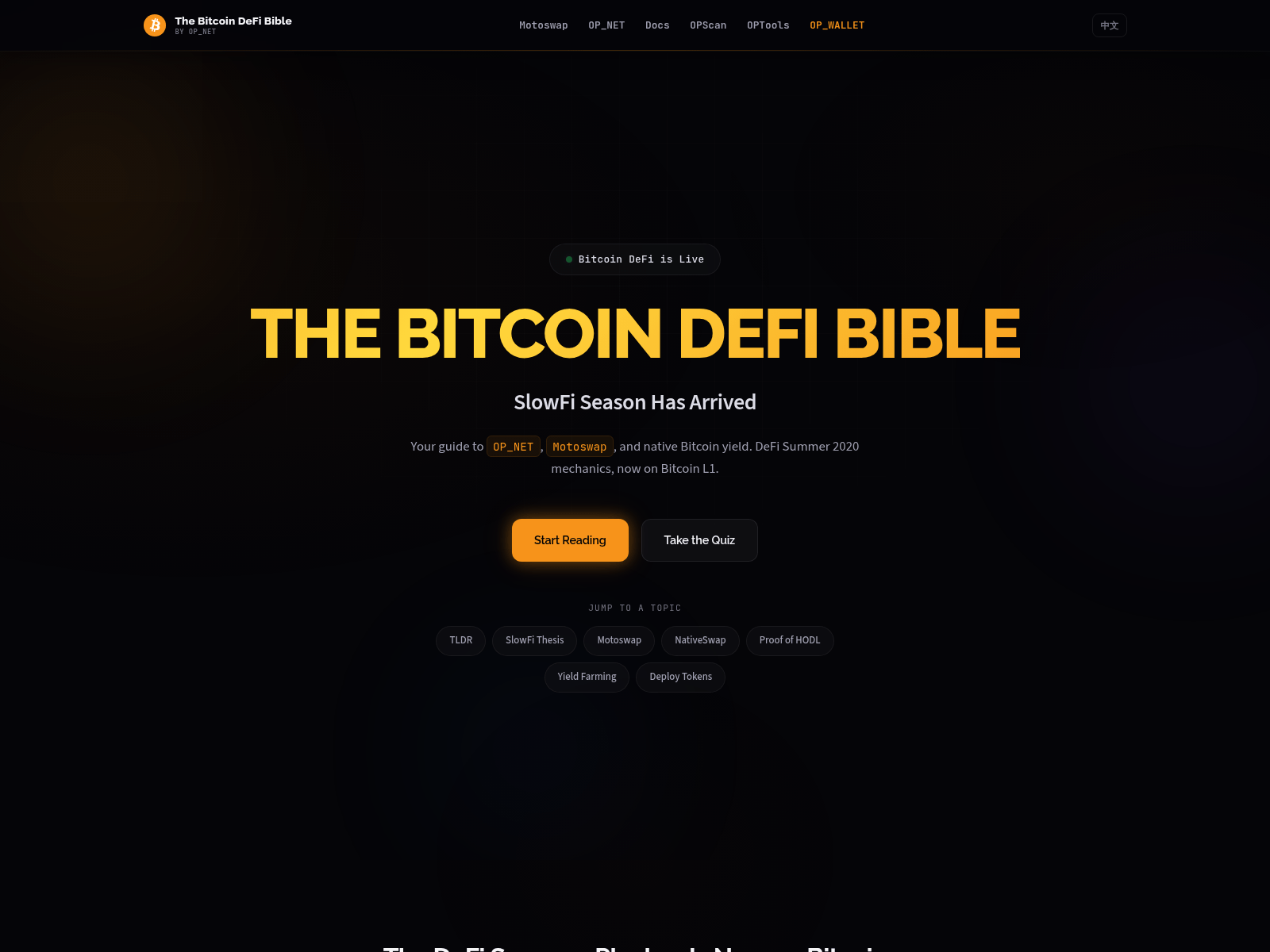 Forensic screenshot of bitcoin-defi-bible.pages.dev