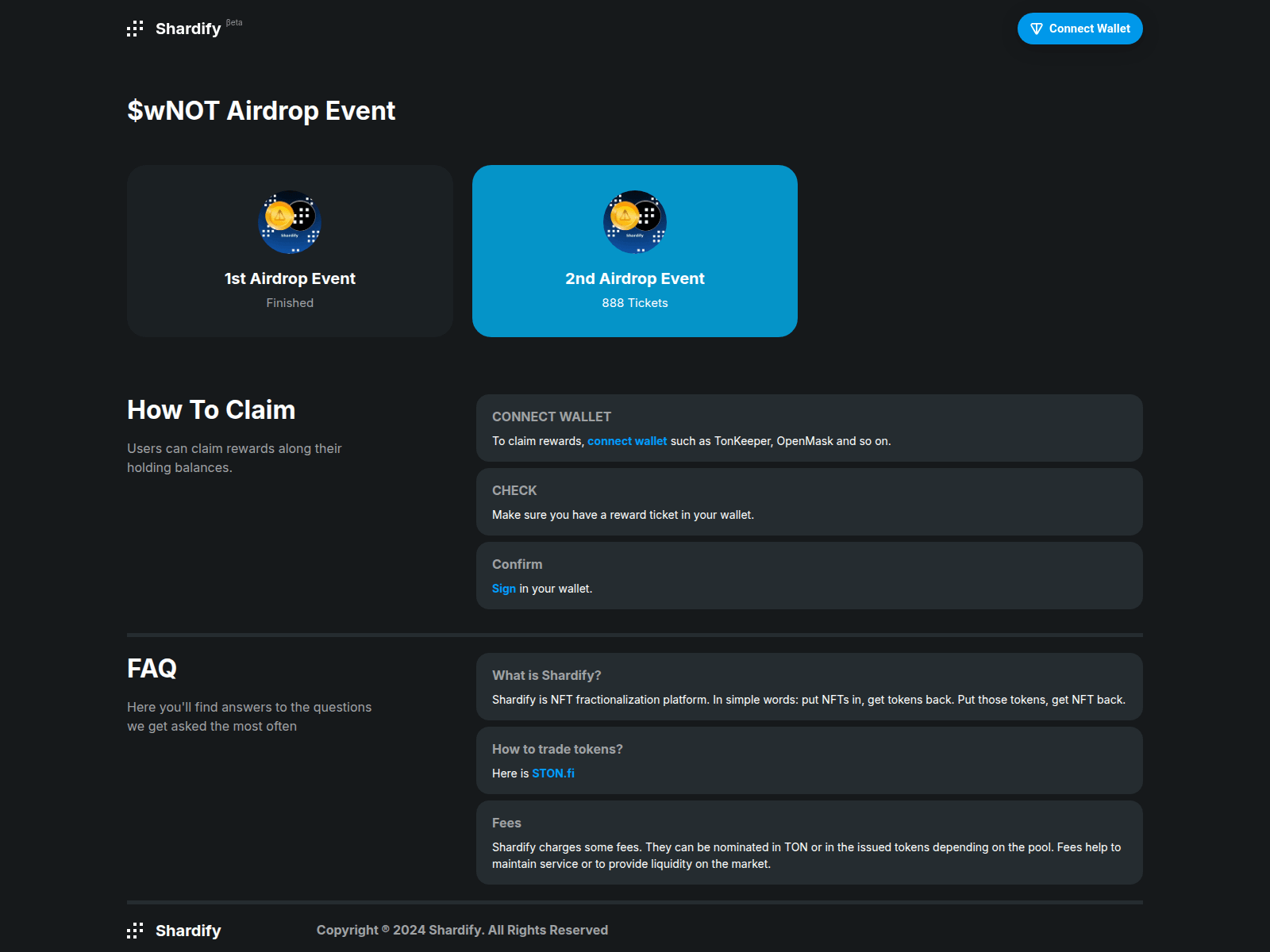 Screenshot of notcointon.pages.dev