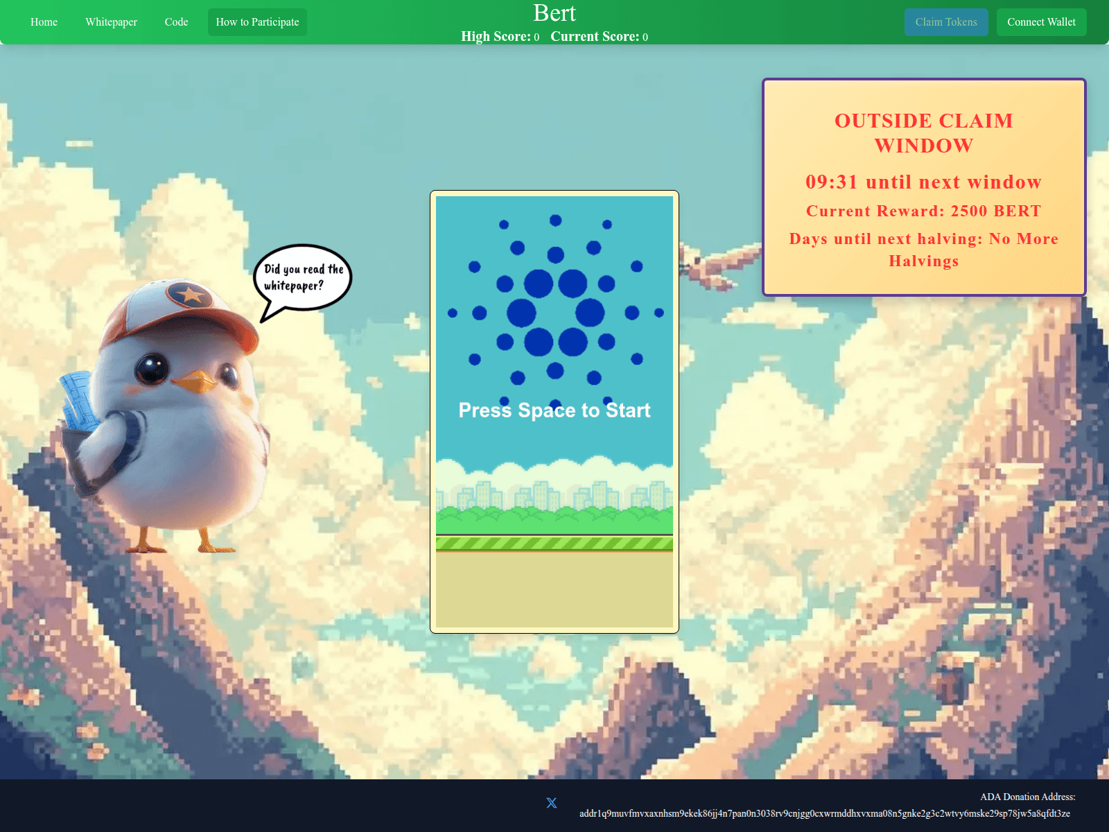 Forensic screenshot of www.claimbert.online