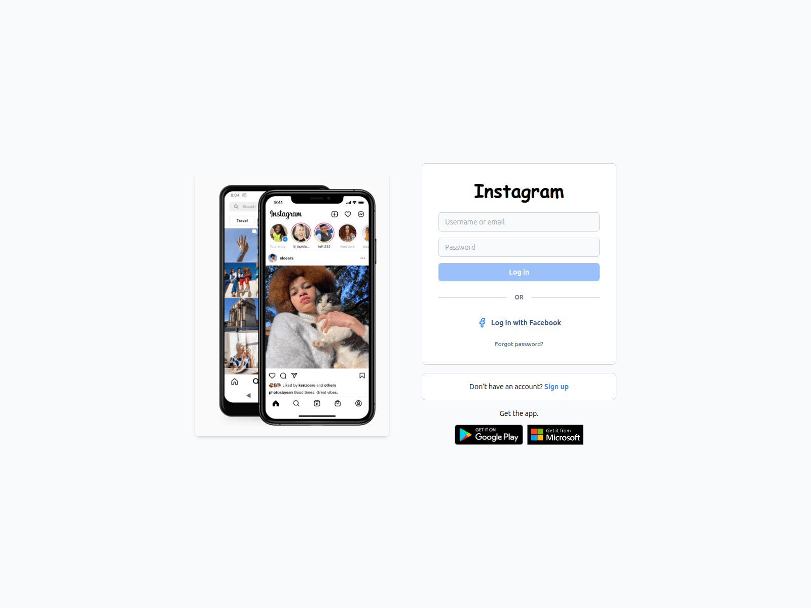 Forensic screenshot of instagram-clone-sage-ten.vercel.app