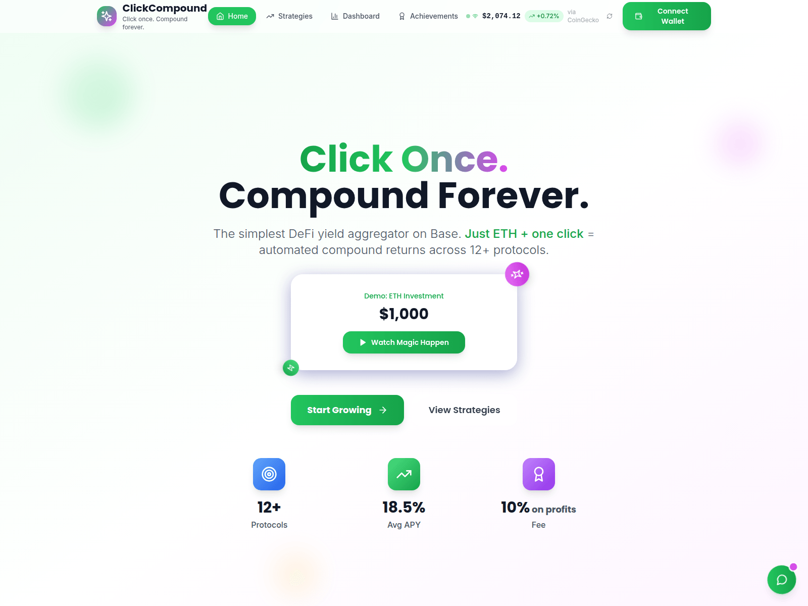 Forensic screenshot of clickcompound.com