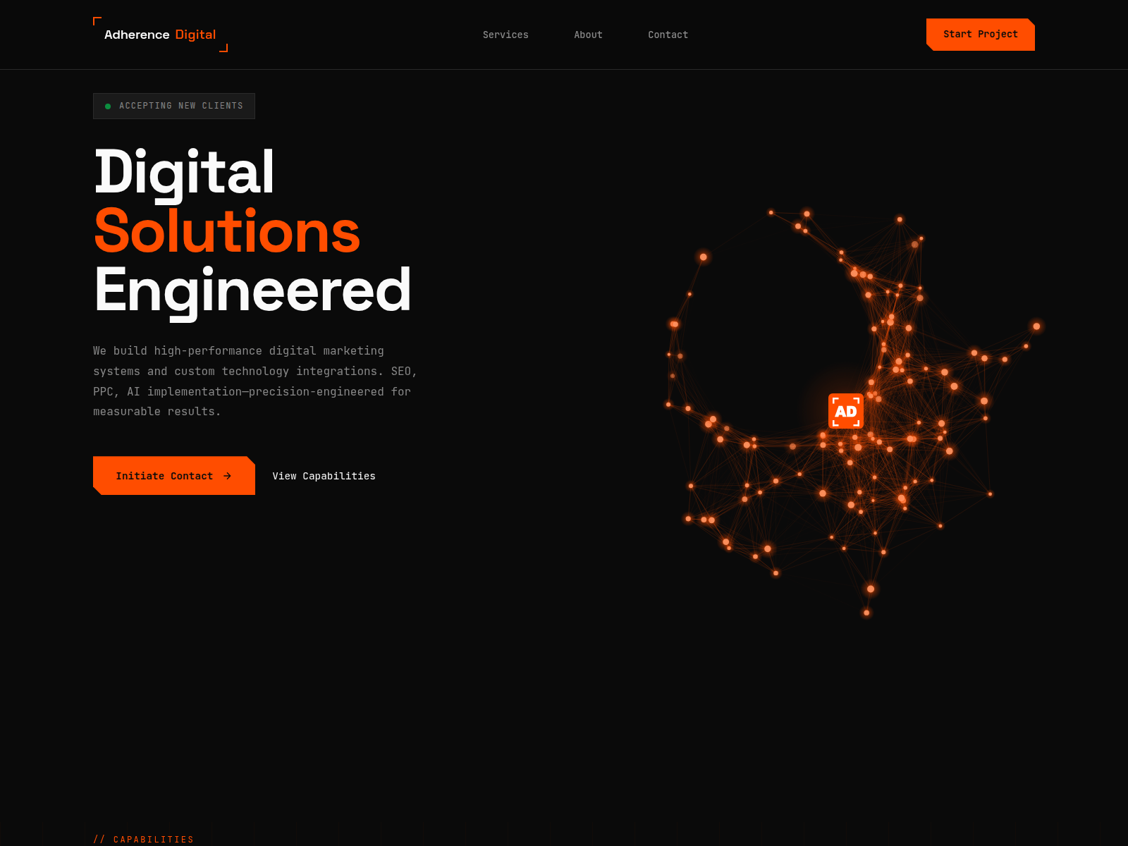 Forensic screenshot of adherence-digital.pages.dev
