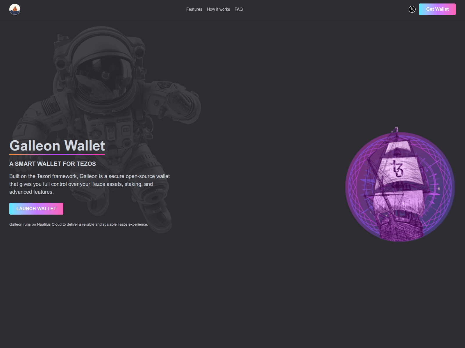 Forensic screenshot of galleonwallet.app