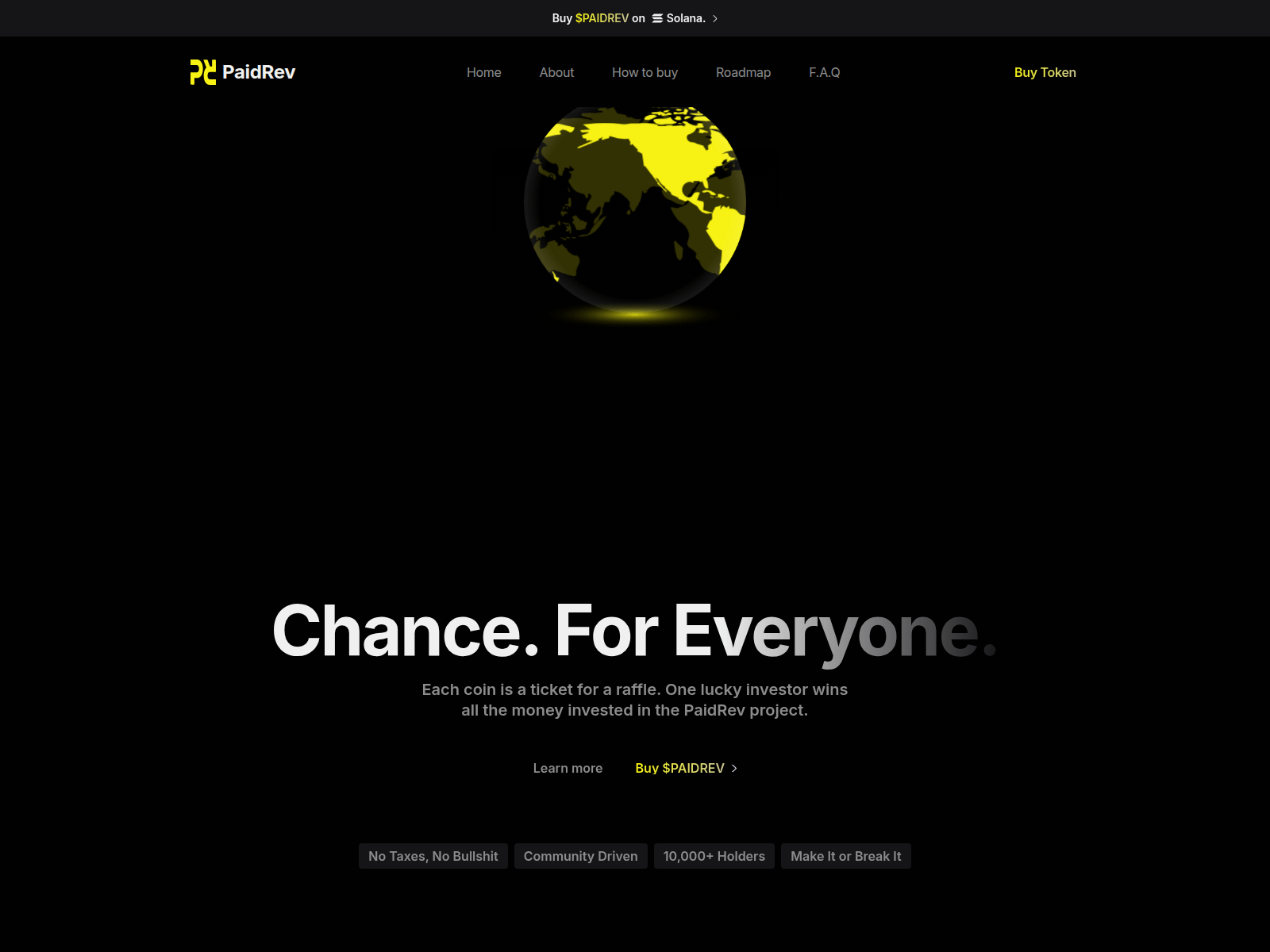 Forensic screenshot of paidrev-coin.pages.dev