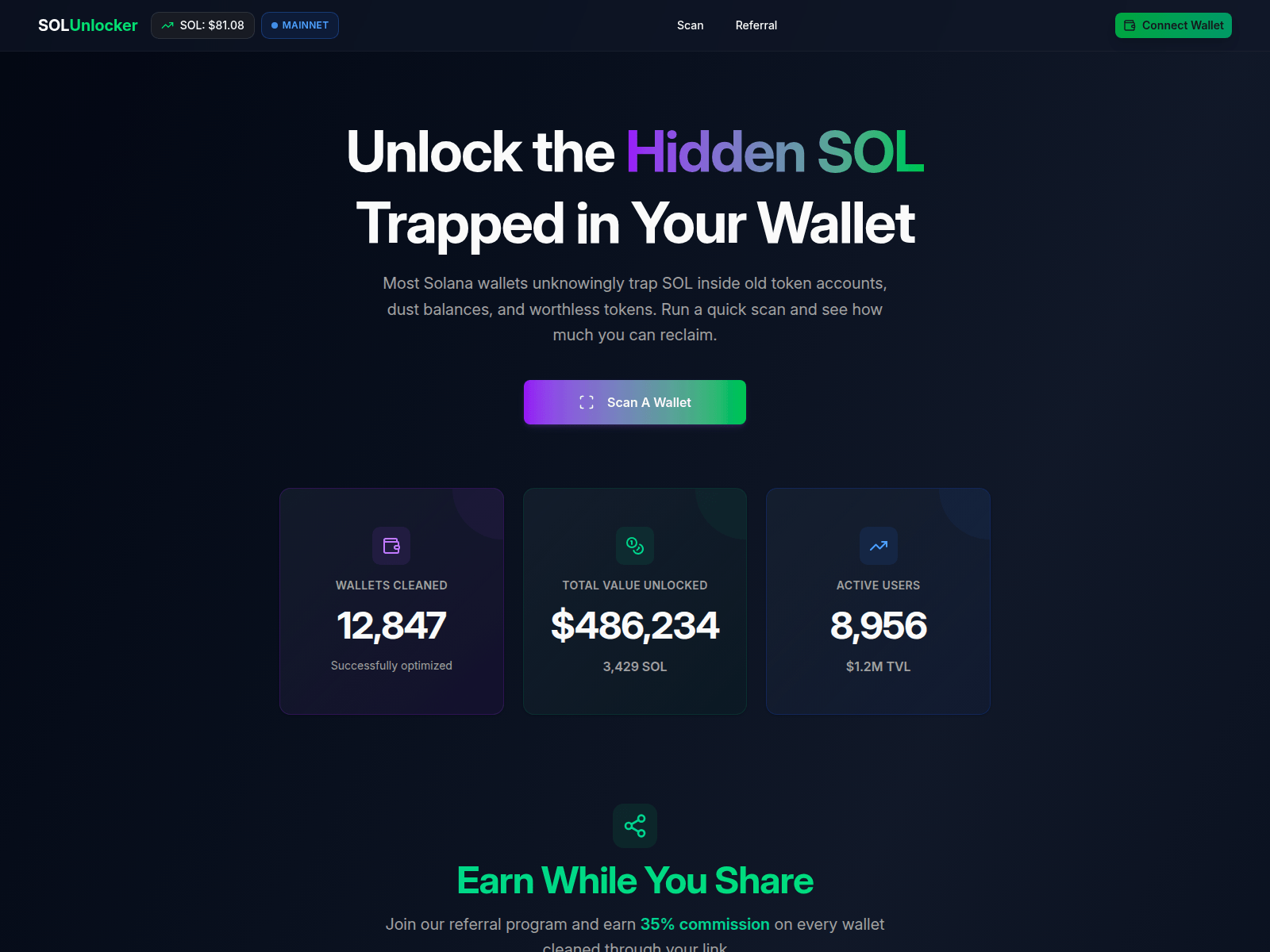 Screenshot of solunlocker.com
