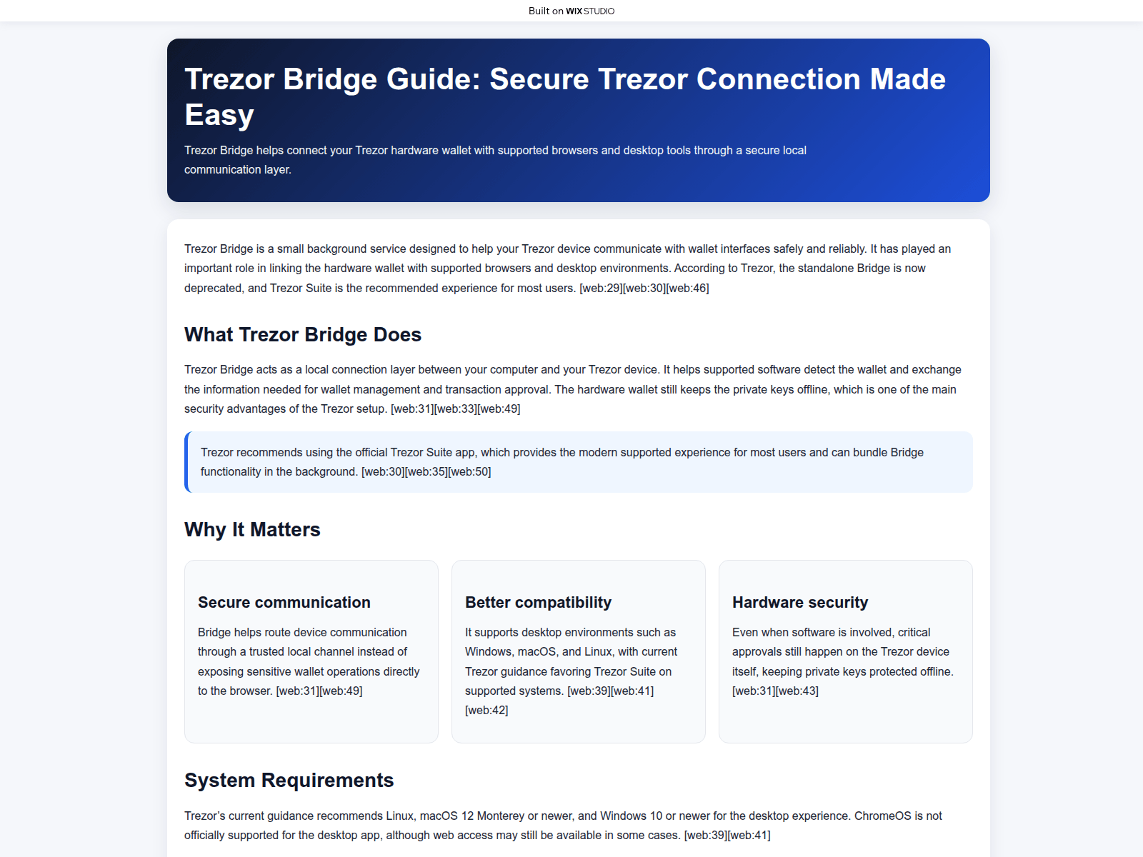 Forensic screenshot of explorebrige.wixstudio.com