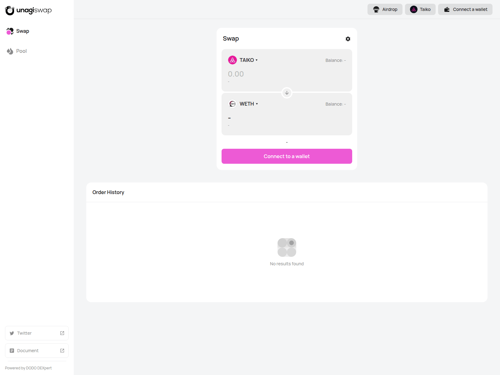 Forensic screenshot of unagiswap.xyz